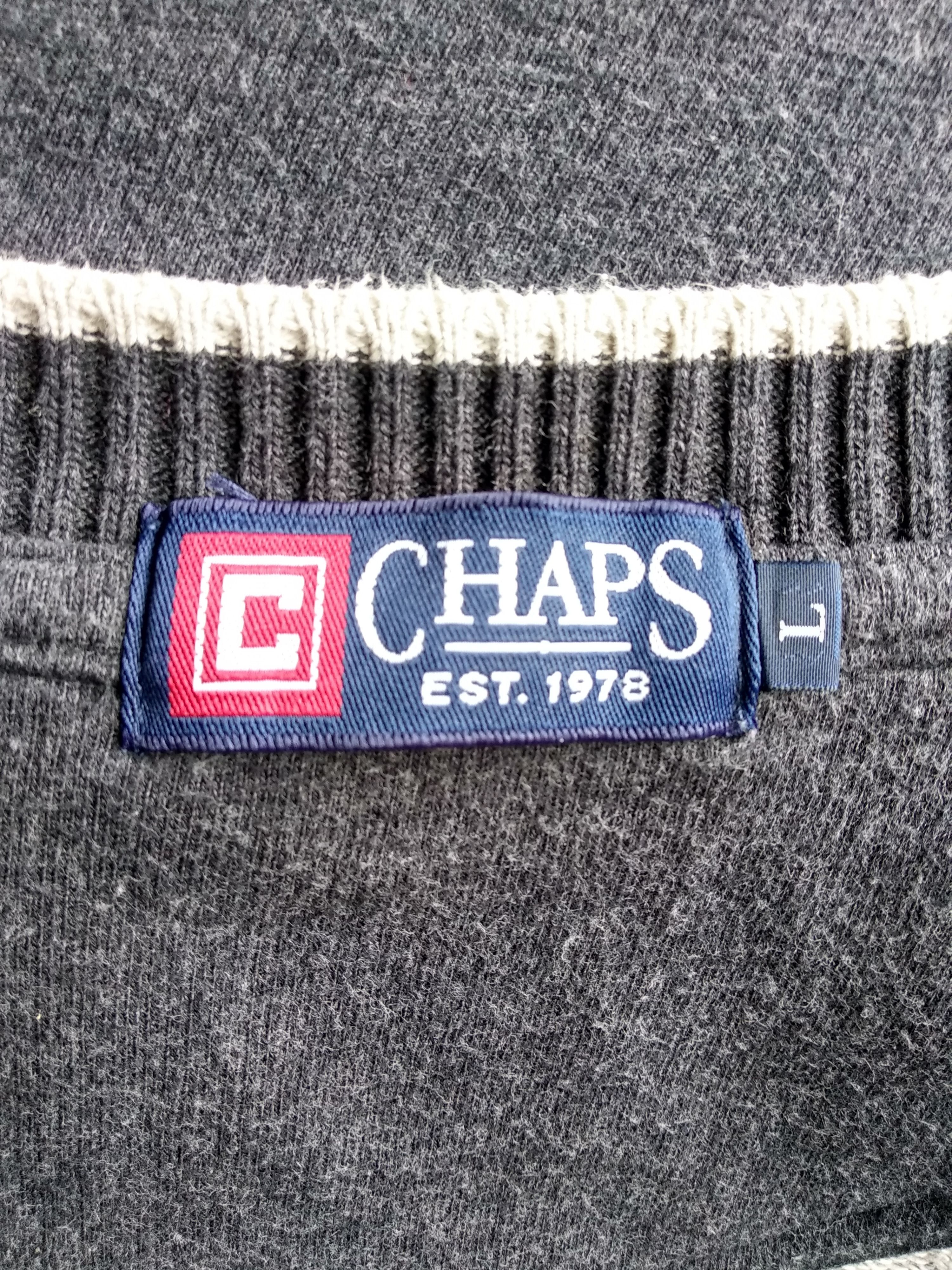 Chaps × Vintage Vintage Full Zipper Chaps Sweater/Size L/Gray Colour Size US L / EU 52-54 / 3 - 4 Thumbnail