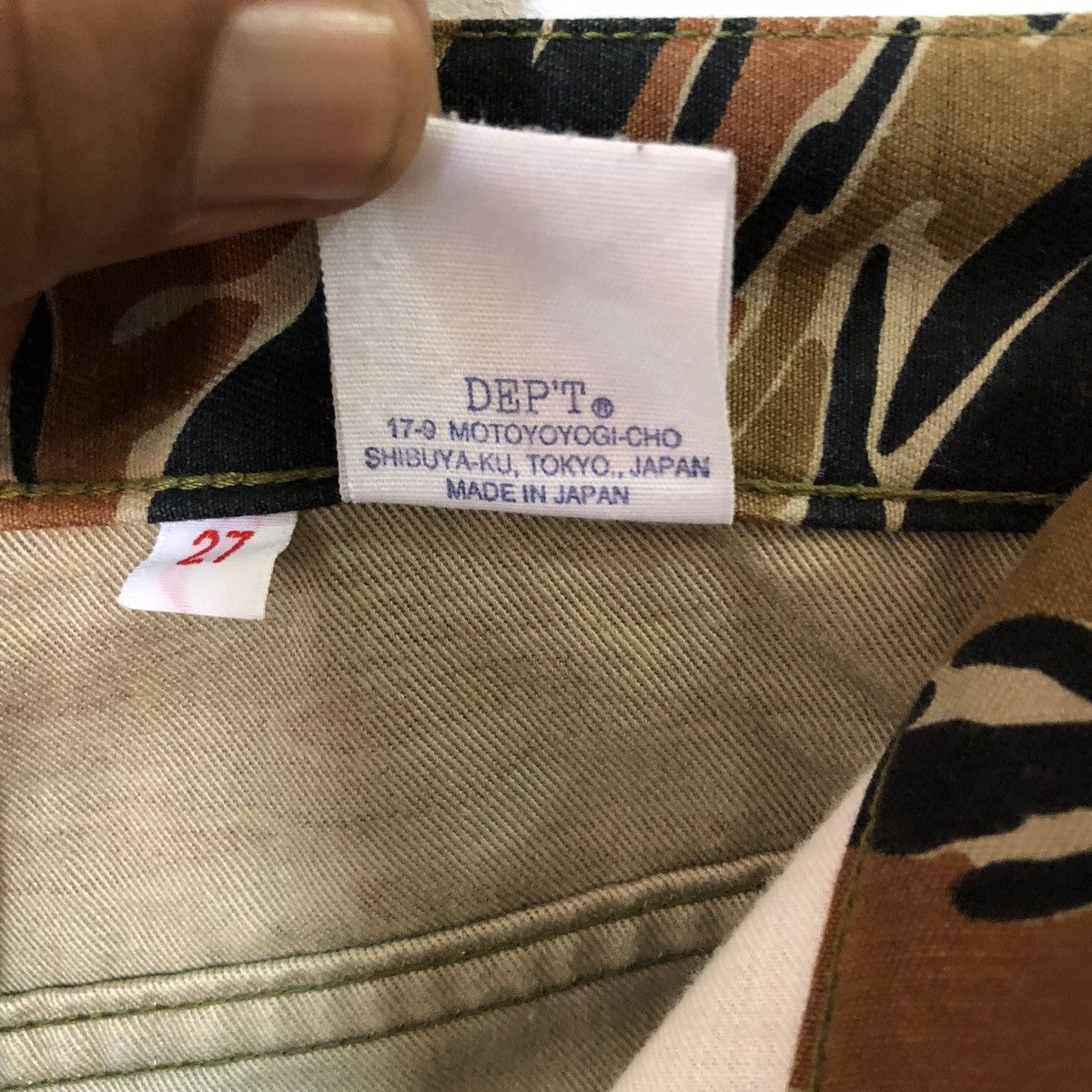 Japanese Brand Tiger Stripes Camo Army Cargo Trousers Pants Size US 27 - 6 Thumbnail