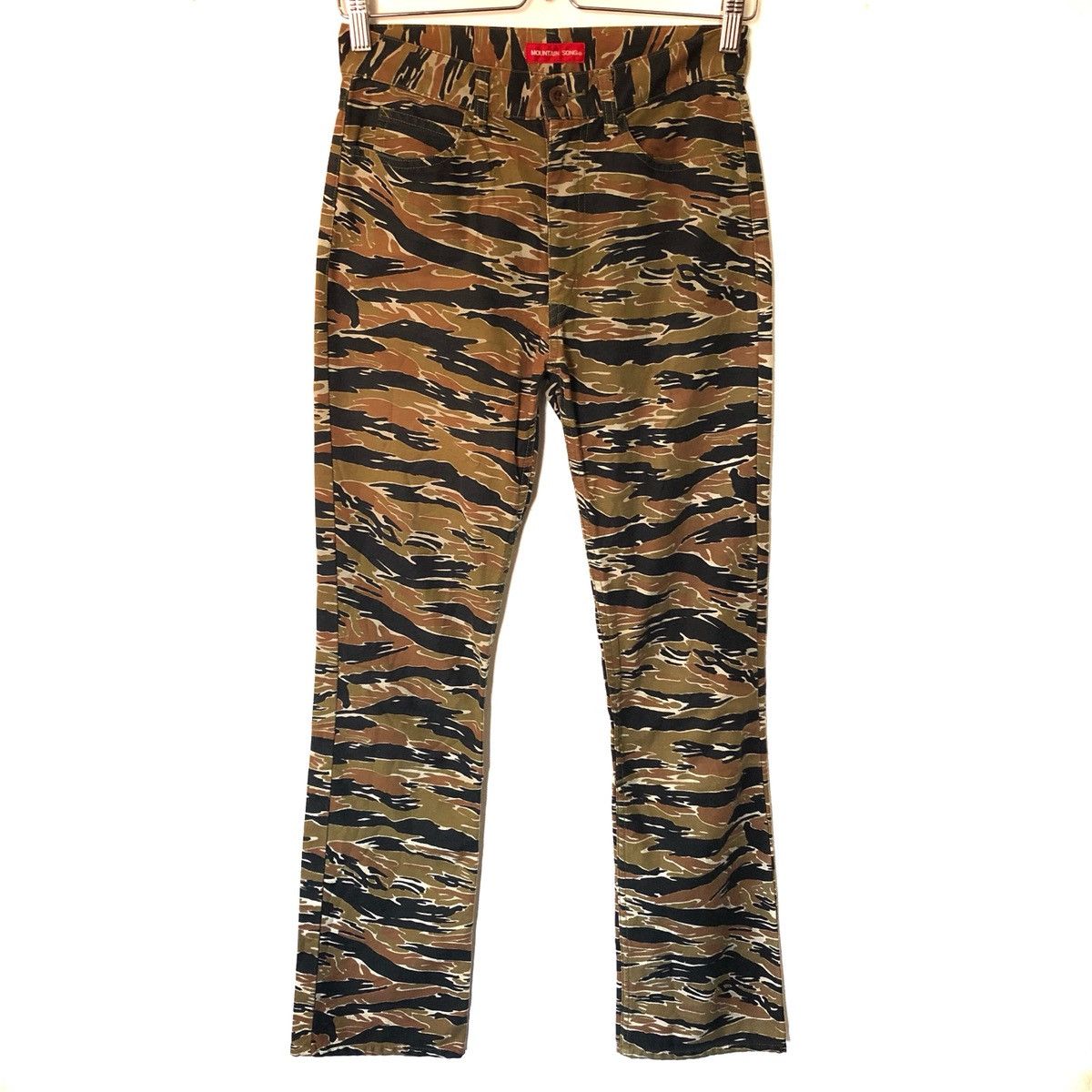Japanese Brand Tiger Stripes Camo Army Cargo Trousers Pants Size US 27 - 1 Thumbnail