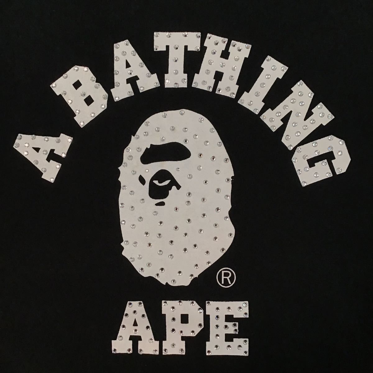 Bape × Swarovski BAPE Swarovski College Logo Sweat shirt Size US L / EU 52-54 / 3 - 1 Thumbnail