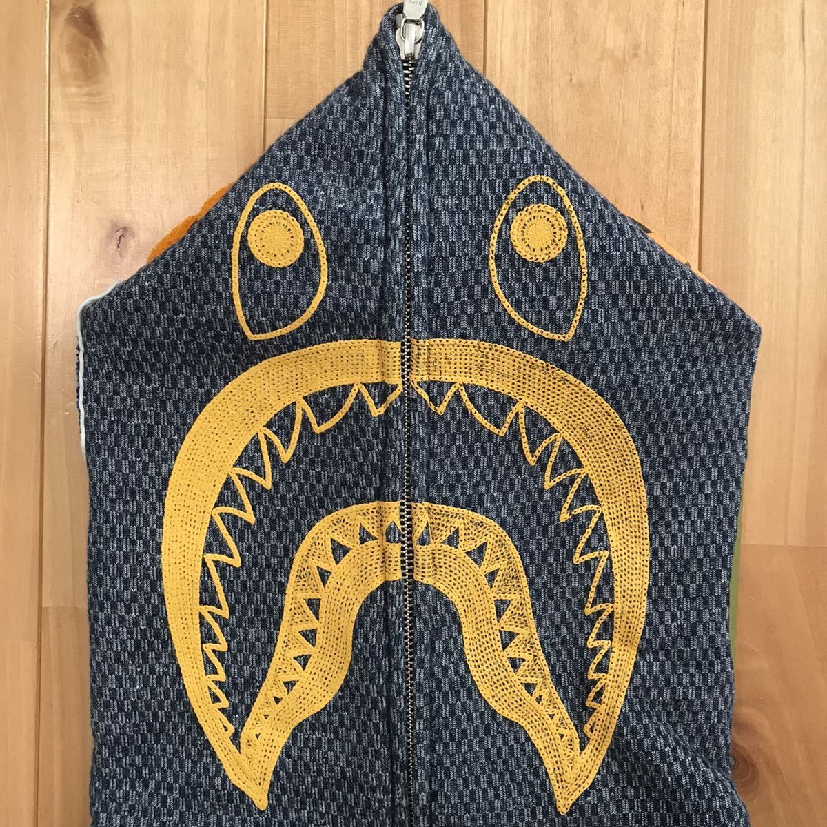 Bape BAPE Shark full zip hoodie navy a bathing ape Size US M / EU 48-50 / 2 - 2 Thumbnail