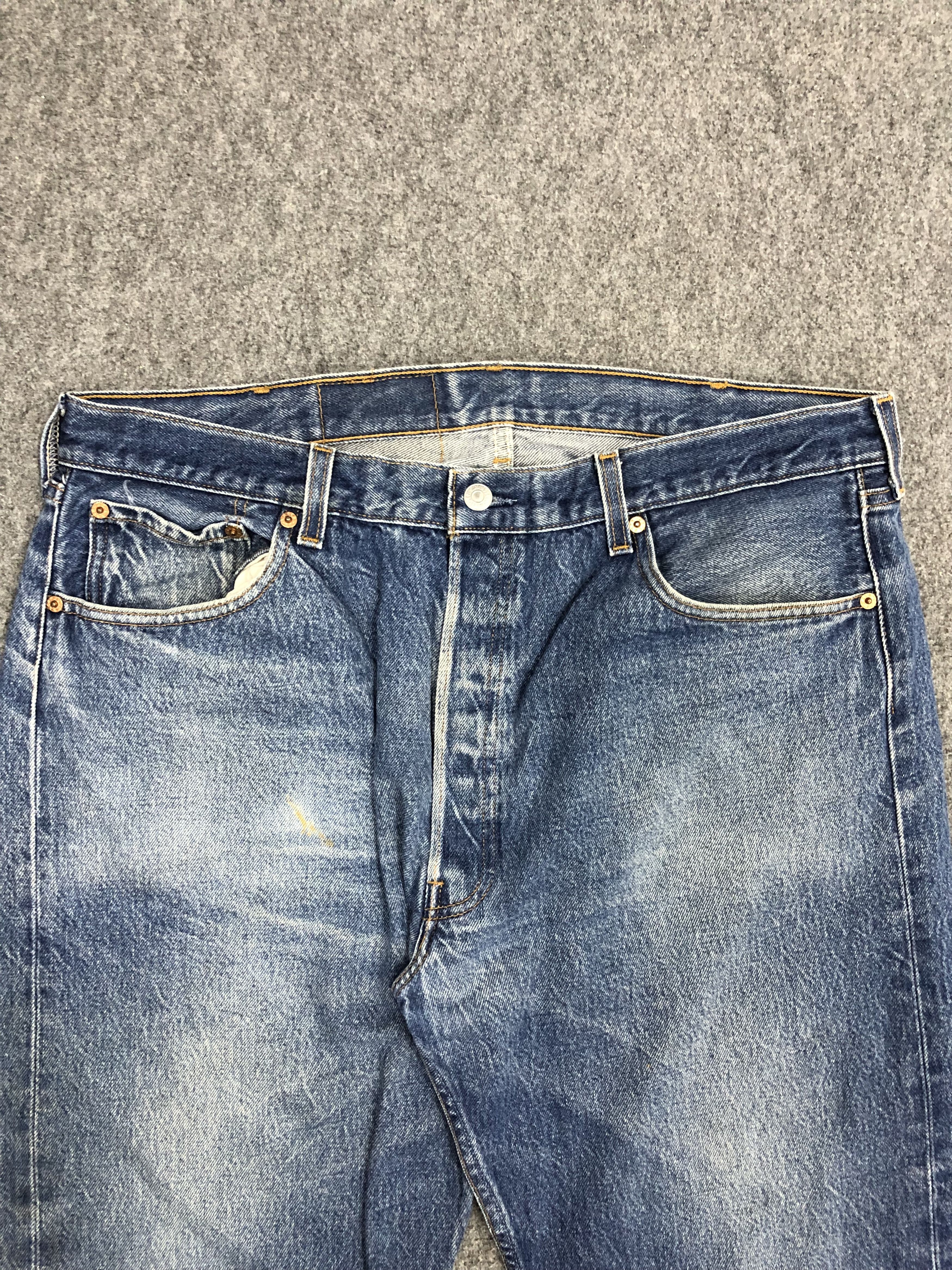 Levi's × Vintage Vintage Levis 501 Faded Blue Jeans DP1244 Size US 38 / EU 54 - 2 Thumbnail