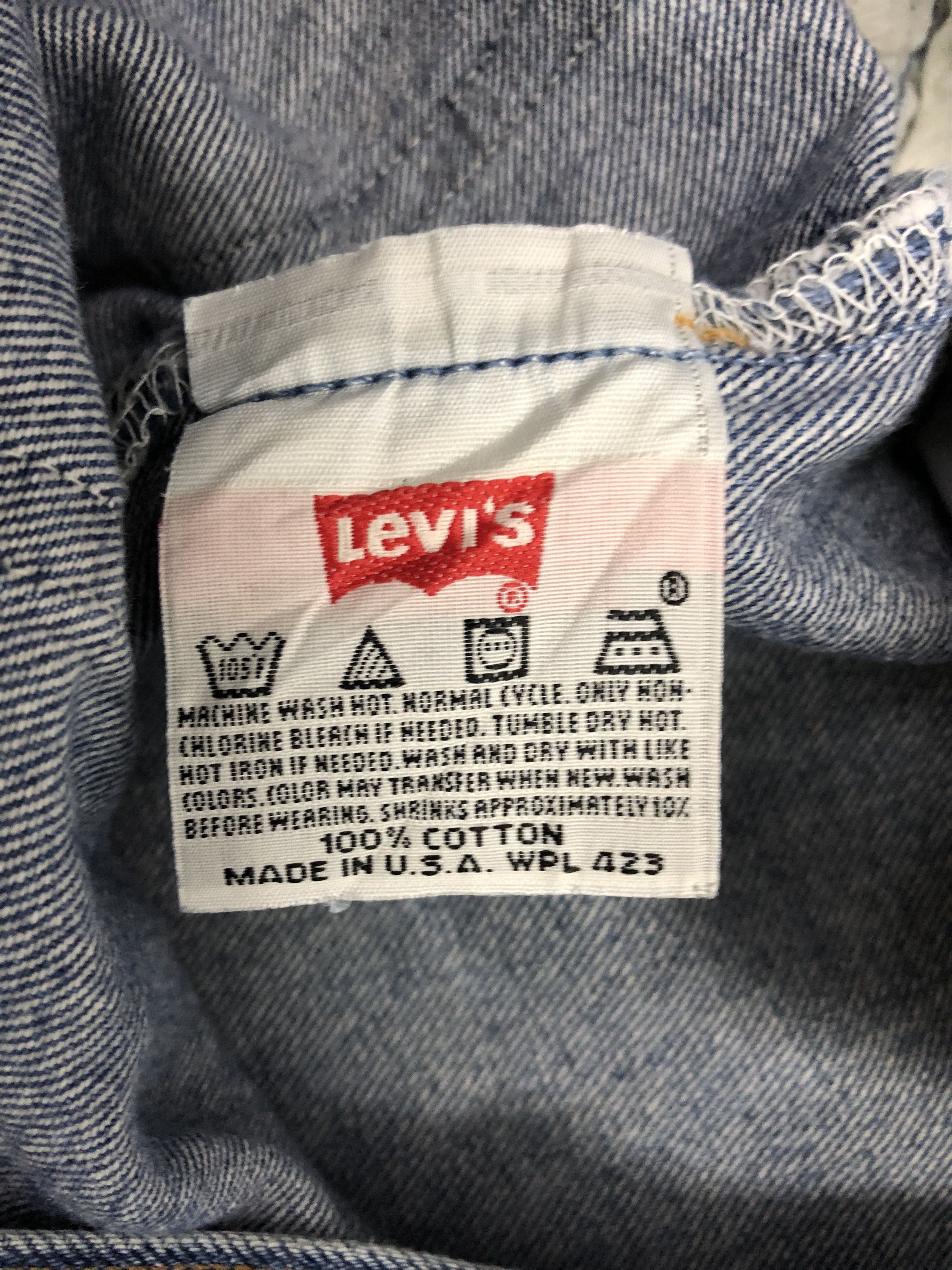 Levi's × Vintage Vintage Levis 501 Faded Blue Jeans DP1244 Size US 38 / EU 54 - 6 Thumbnail