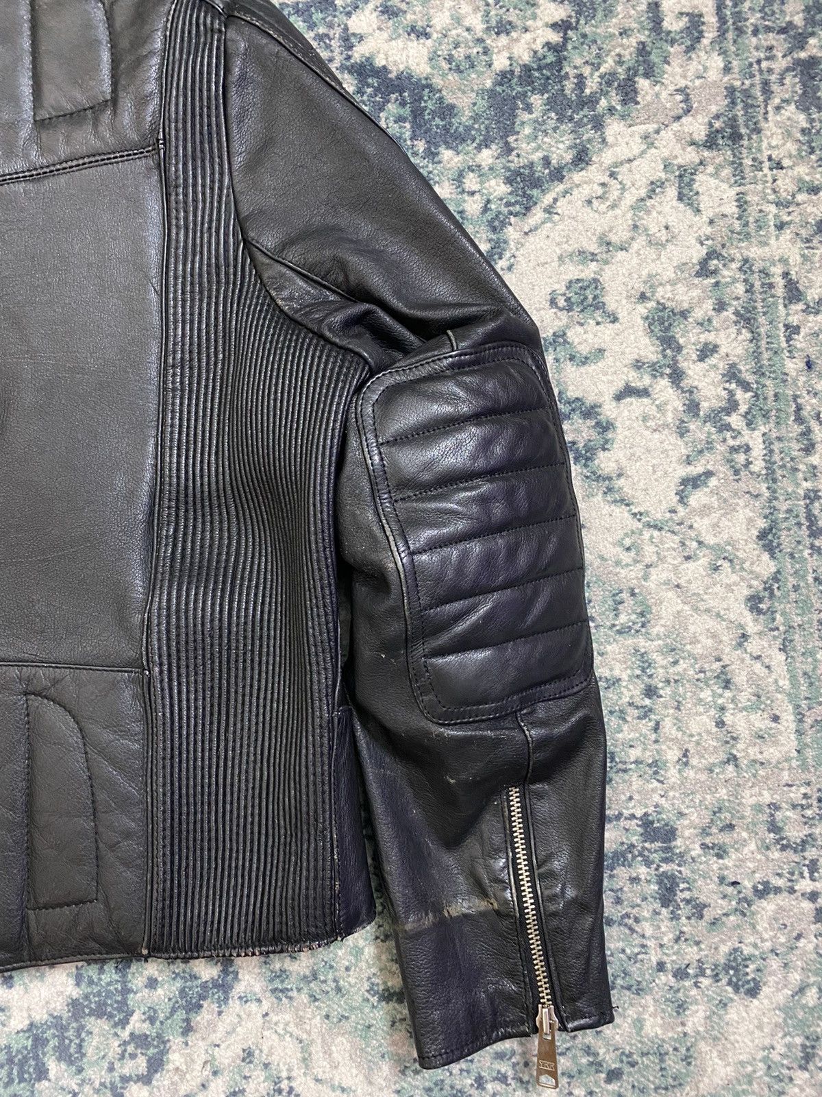Genuine Leather × Vintage Vintage 1980 80’s Motorcycle Leather Jacket Size US L / EU 52-54 / 3 - 11 Thumbnail