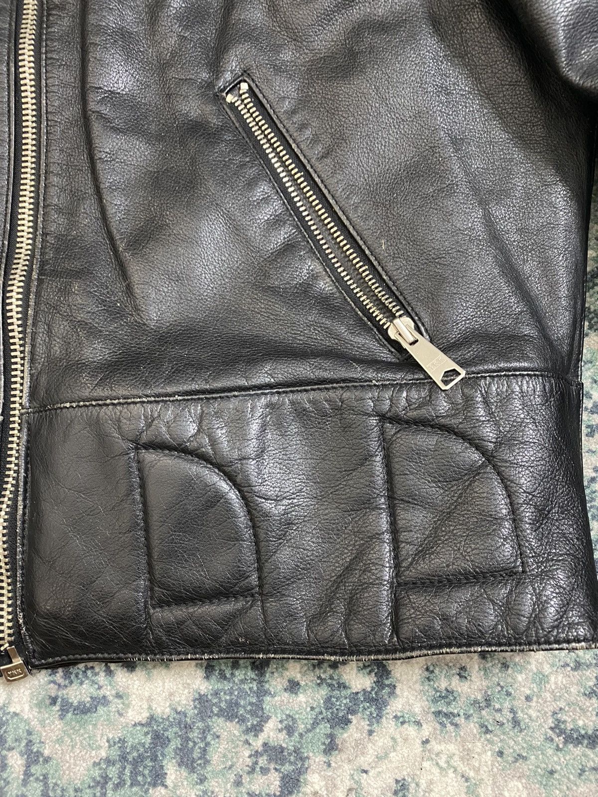 Genuine Leather × Vintage Vintage 1980 80’s Motorcycle Leather Jacket Size US L / EU 52-54 / 3 - 7 Thumbnail