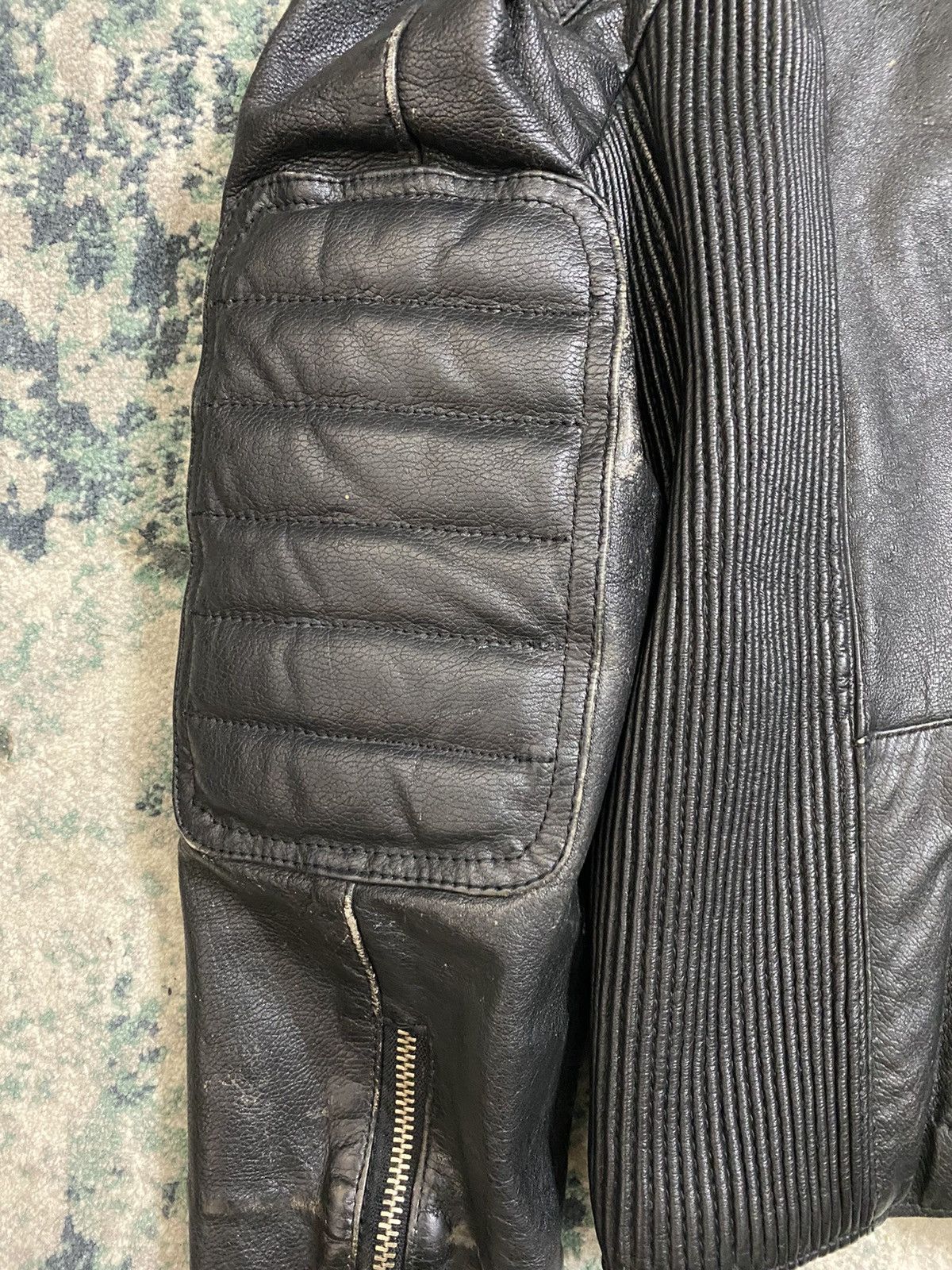 Genuine Leather × Vintage Vintage 1980 80’s Motorcycle Leather Jacket Size US L / EU 52-54 / 3 - 10 Thumbnail