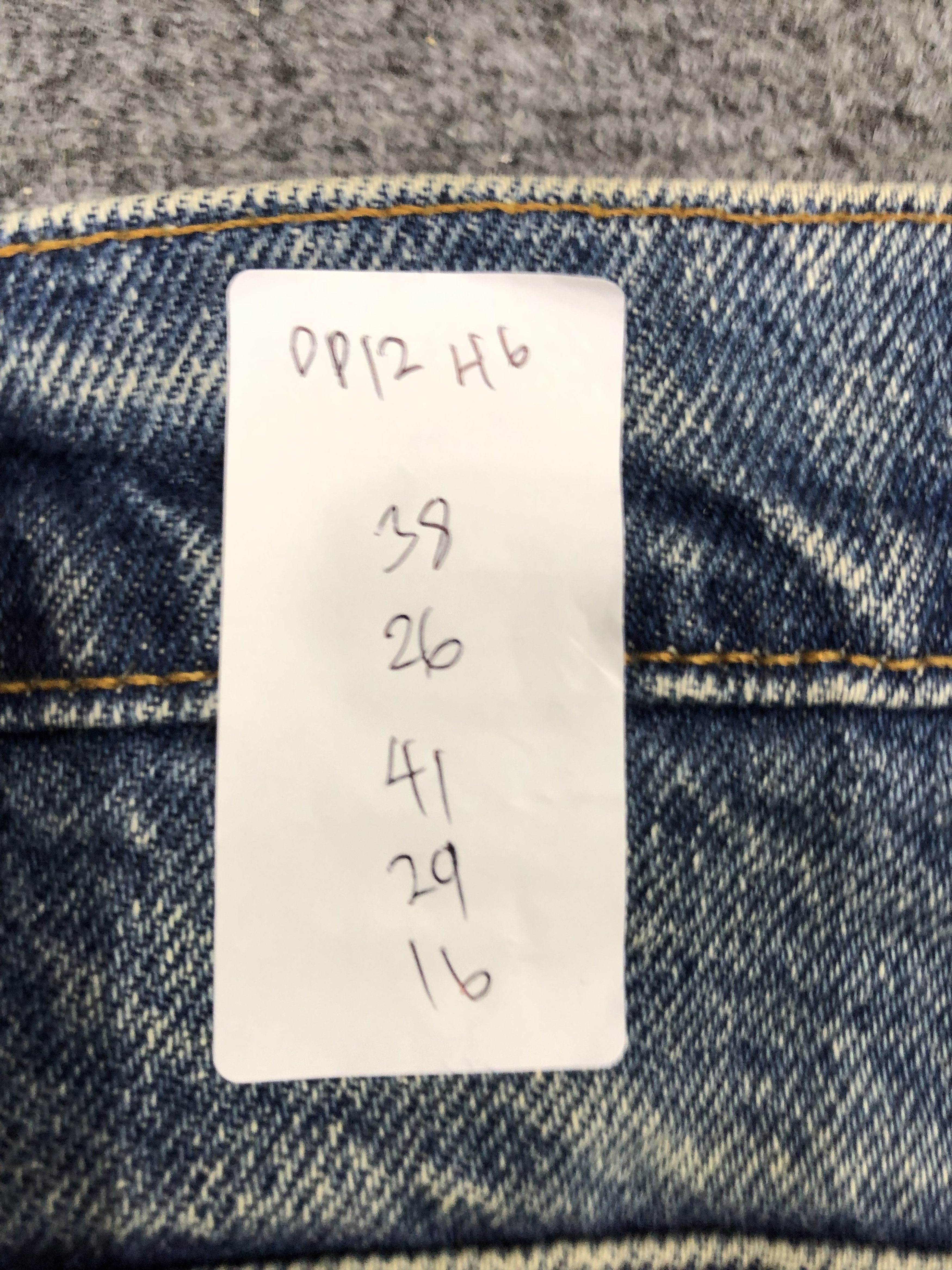 Levi's × Vintage Vintage 90s Levis 505 Faded Blue Orange Tab Denim Size US 38 / EU 54 - 11 Thumbnail