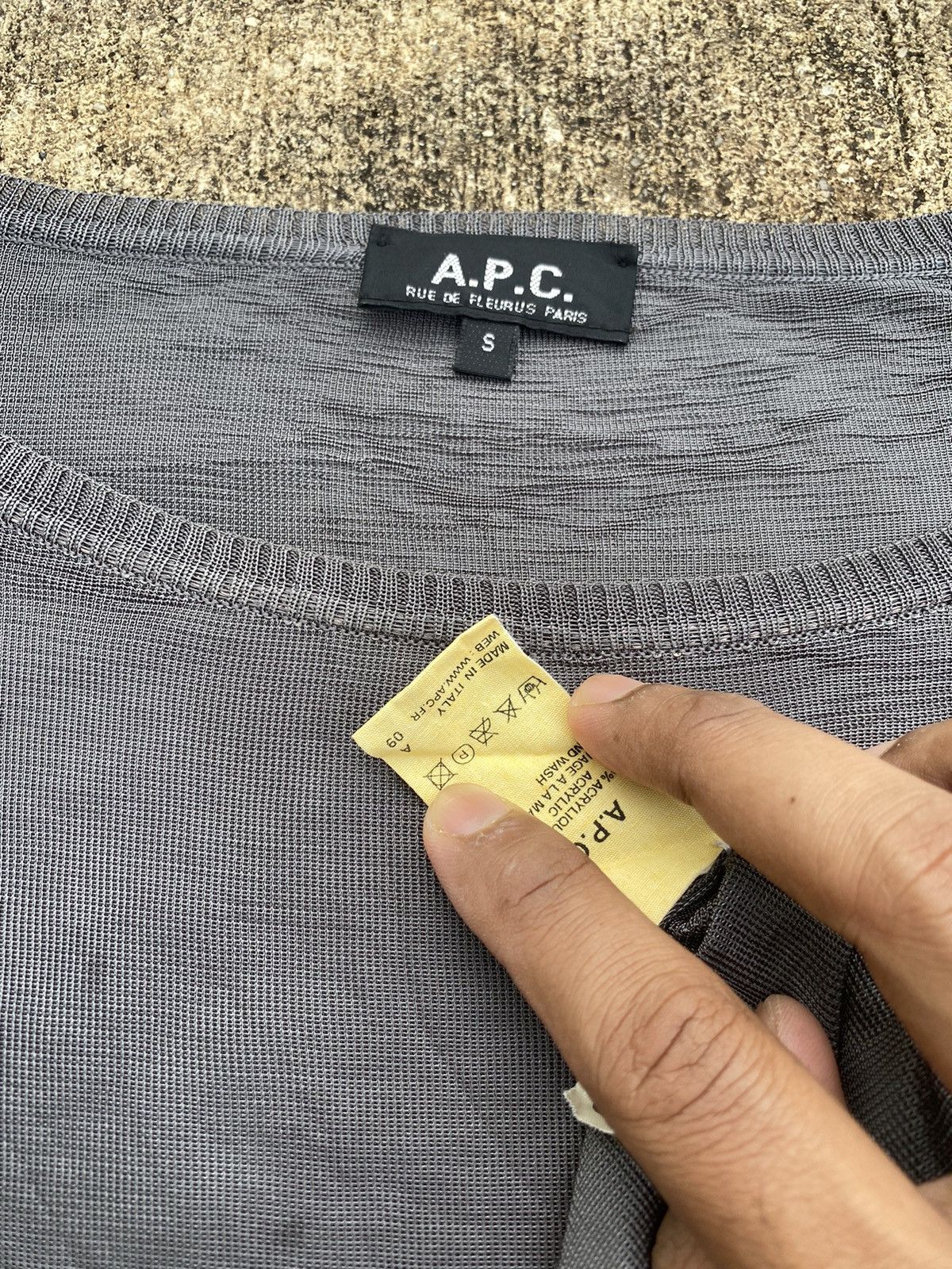 A.P.C. × Japanese Brand × Vintage Vintage A.P.C Long Sleeve Size S / US 4 / IT 40 - 8 Thumbnail