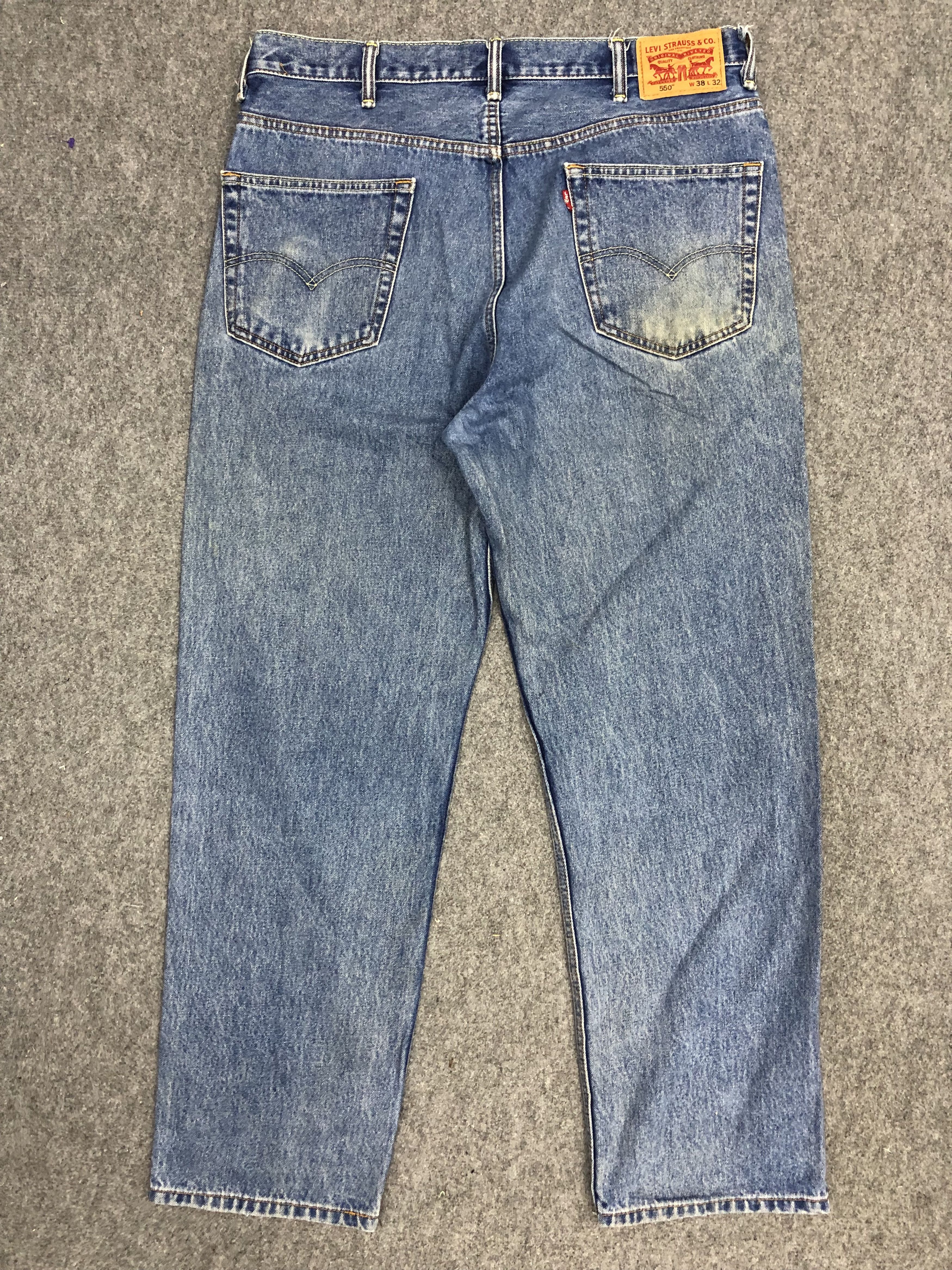 Levi's × Vintage Vintage Levis 550 Faded Blue Jeans Size US 38 / EU 54 - 3 Thumbnail