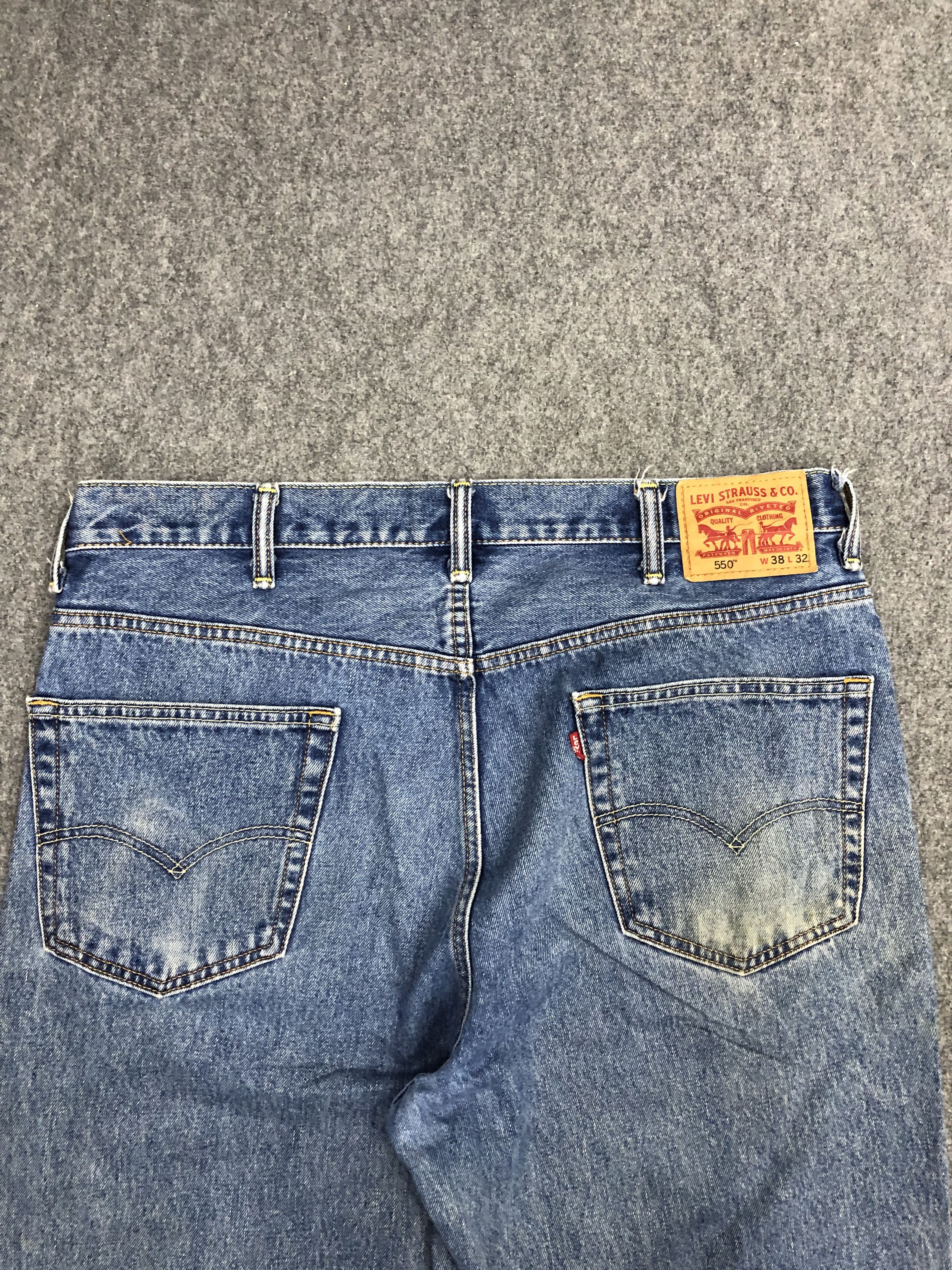 Levi's × Vintage Vintage Levis 550 Faded Blue Jeans Size US 38 / EU 54 - 4 Thumbnail