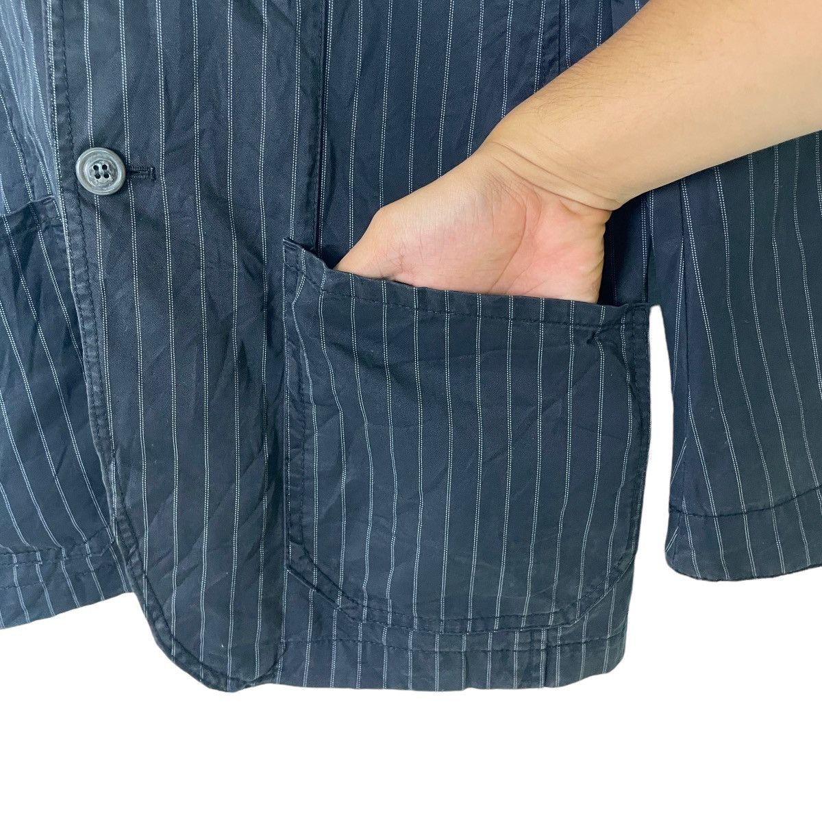 Levi's Made & Crafted Levi's Premium Red Tab Stripes Blazer Size 42R - 9 Thumbnail