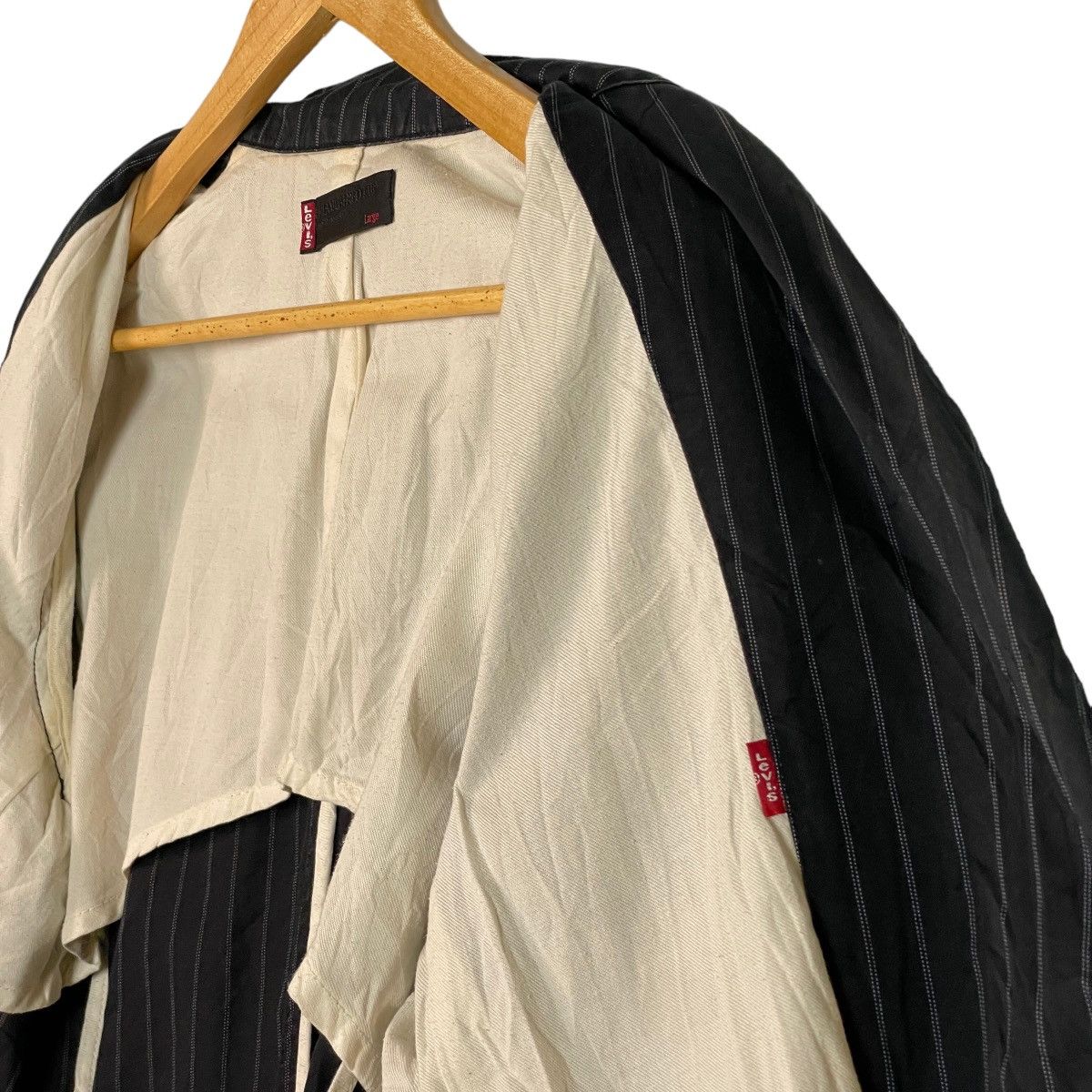 Levi's Made & Crafted Levi's Premium Red Tab Stripes Blazer Size 42R - 13 Thumbnail