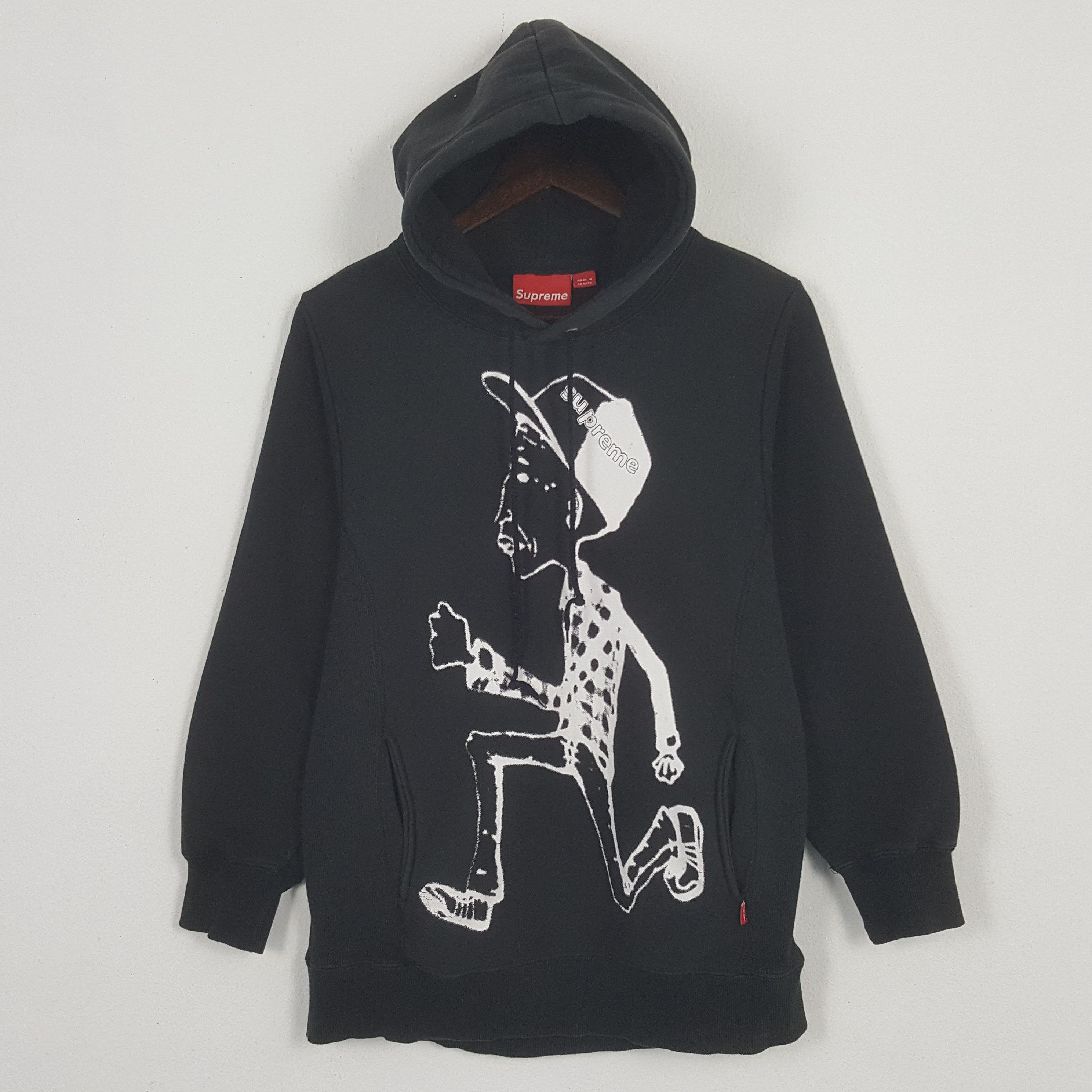 Image of Vintage Supreme Streetwear Design Sweatshirt Hoodies in Black, Men's (Size Small)