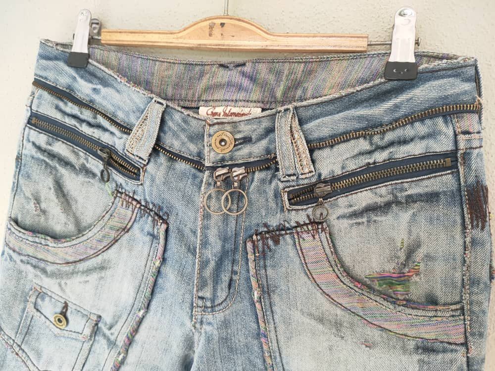 Japanese Brand Distressed denim Size US 34 / EU 50 - 5 Thumbnail