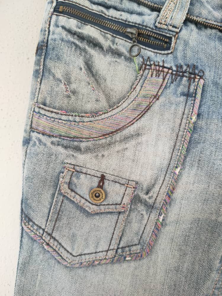 Japanese Brand Distressed denim Size US 34 / EU 50 - 4 Thumbnail