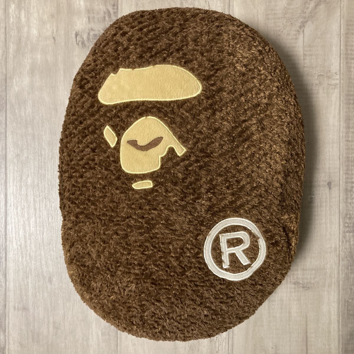 Bape BAPE big ape head fluffy cushion Pillow a bathing ape Size ONE SIZE - 1 Thumbnail