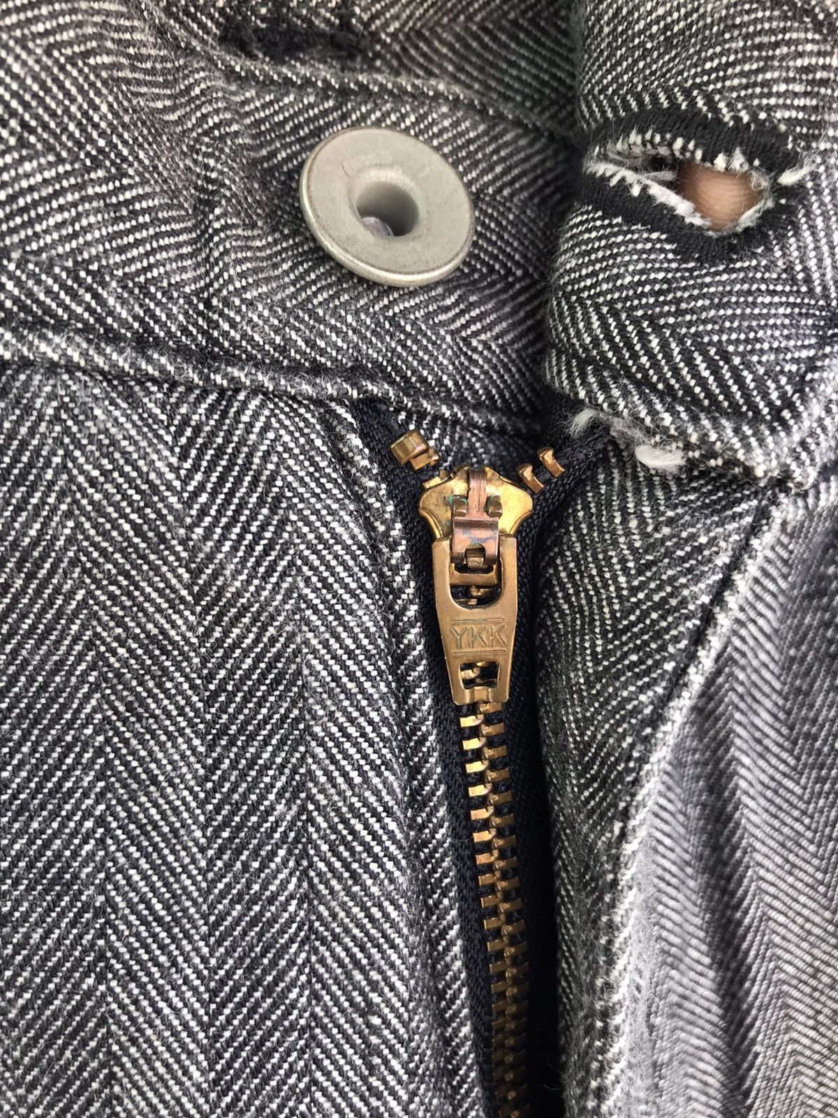 Brooklyn Denim Co. Brooklyn Overall Co Workmaster Heavy Hickory Stripe Jeans Size US 31 - 11 Thumbnail