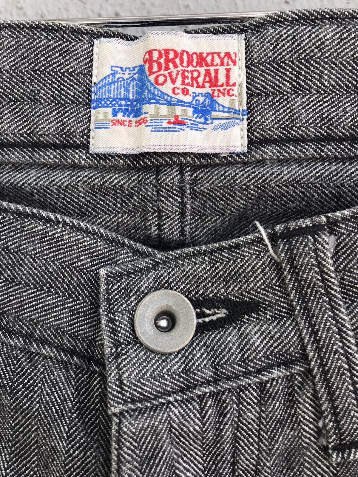 Brooklyn Denim Co. Brooklyn Overall Co Workmaster Heavy Hickory Stripe Jeans Size US 31 - 1 Thumbnail