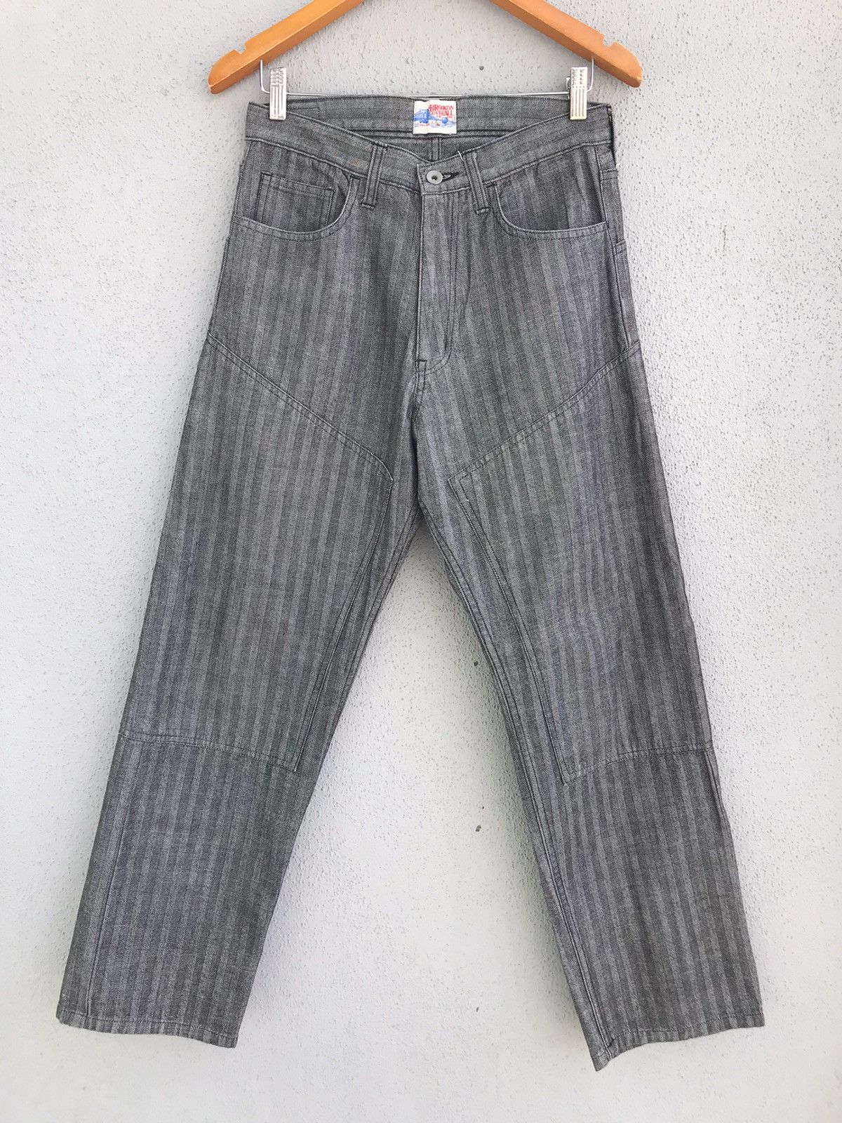 Brooklyn Denim Co. Brooklyn Overall Co Workmaster Heavy Hickory Stripe Jeans Size US 31 - 2 Thumbnail