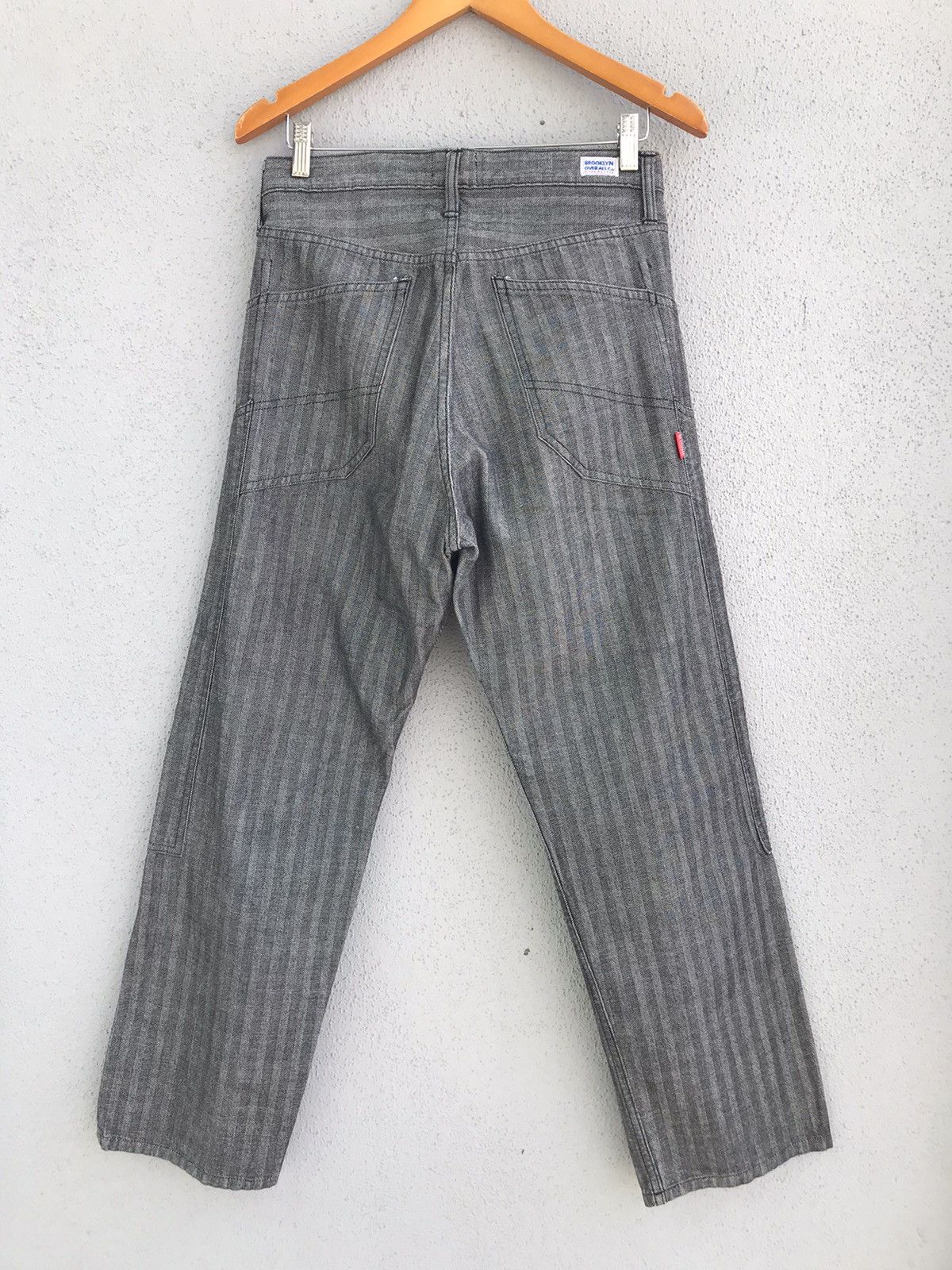 Brooklyn Denim Co. Brooklyn Overall Co Workmaster Heavy Hickory Stripe Jeans Size US 31 - 8 Thumbnail