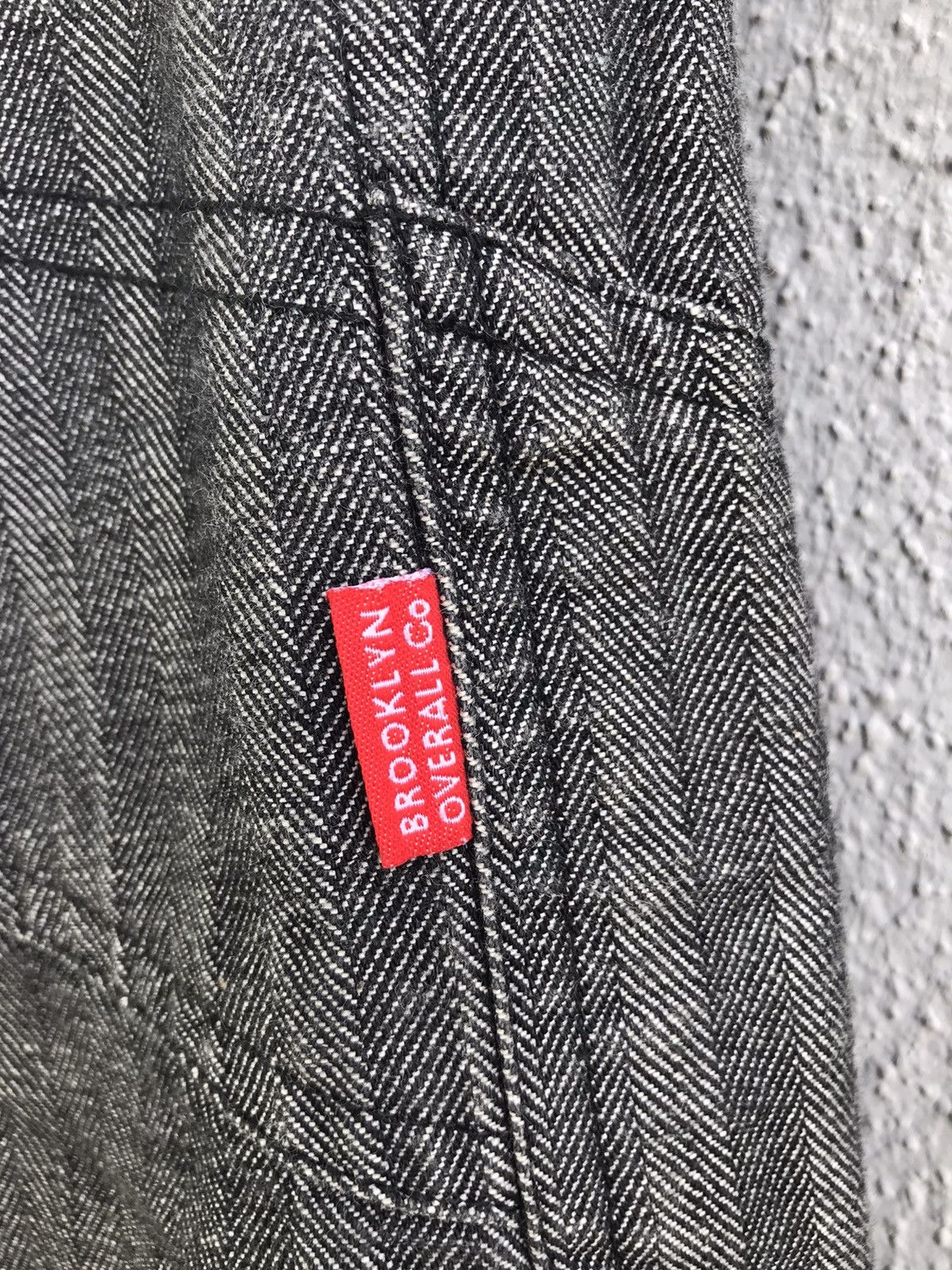 Brooklyn Denim Co. Brooklyn Overall Co Workmaster Heavy Hickory Stripe Jeans Size US 31 - 9 Thumbnail