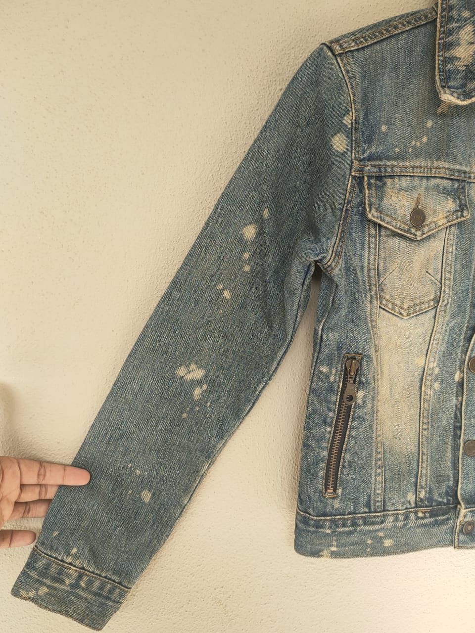 Beauty Beast Fuga Distressed Denim Jacket Size XS / US 0-2 / IT 36-38 - 5 Thumbnail