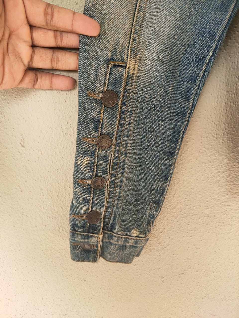 Beauty Beast Fuga Distressed Denim Jacket Size XS / US 0-2 / IT 36-38 - 6 Thumbnail