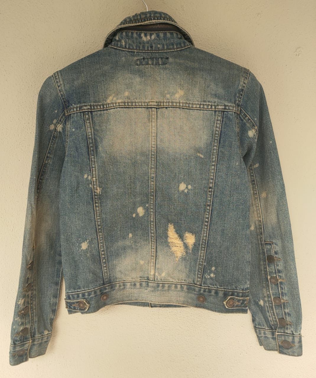 Beauty Beast Fuga Distressed Denim Jacket Size XS / US 0-2 / IT 36-38 - 2 Thumbnail