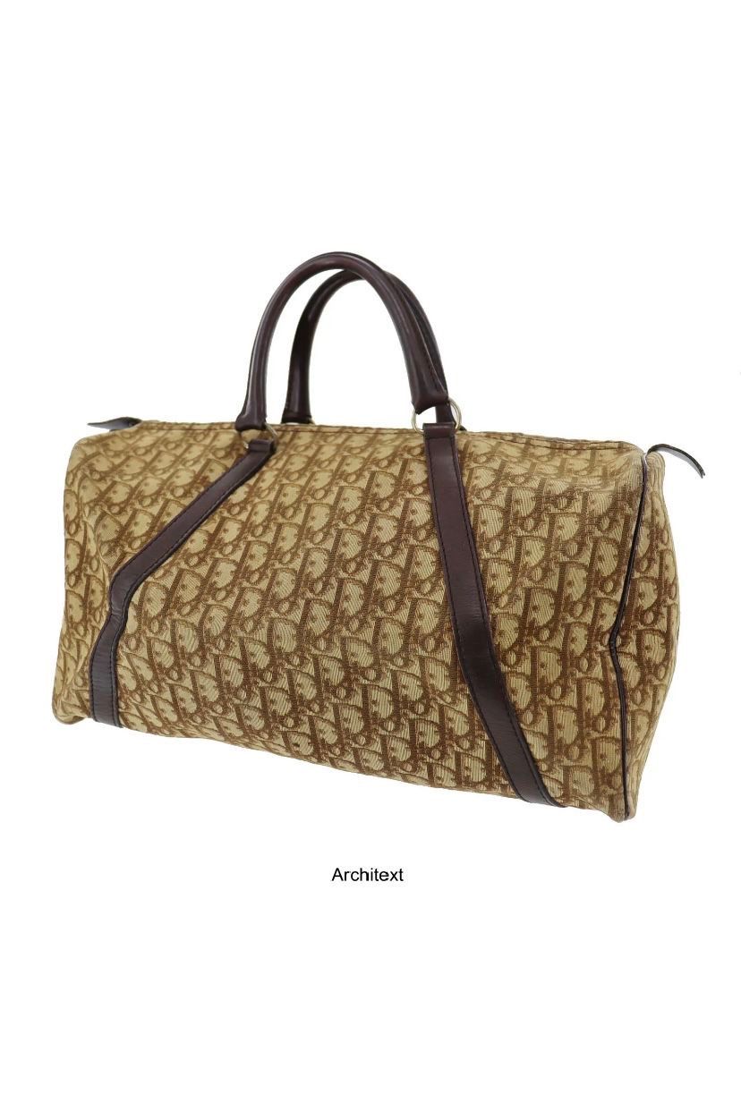 Pre-owned Dior Monogram Duffle Bag In Brown