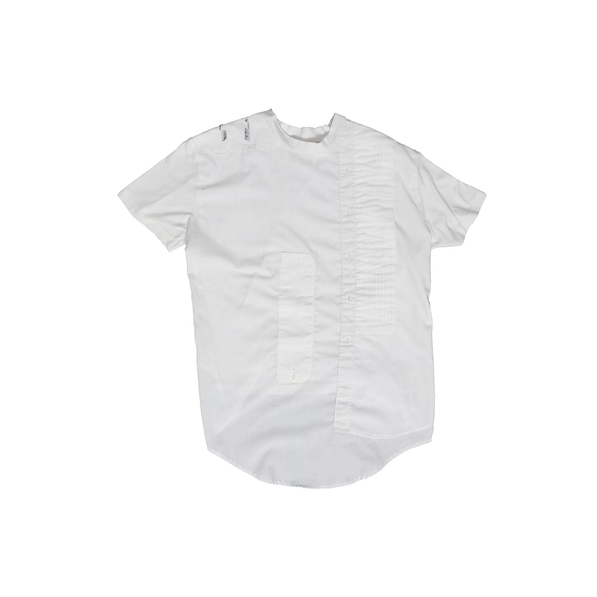 Pre-owned Maison Margiela Ss04 Artisanal Reconstructed T-shirt In White