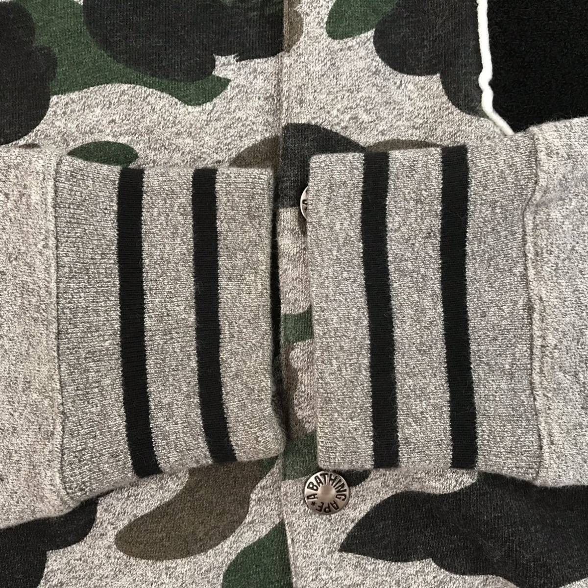 Bape 2015 BAPE Heather gray sweat varsity jacket a bathing ape Size US M / EU 48-50 / 2 - 5 Thumbnail