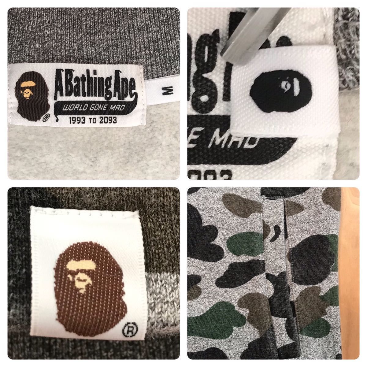 Bape 2015 BAPE Heather gray sweat varsity jacket a bathing ape Size US M / EU 48-50 / 2 - 8 Thumbnail
