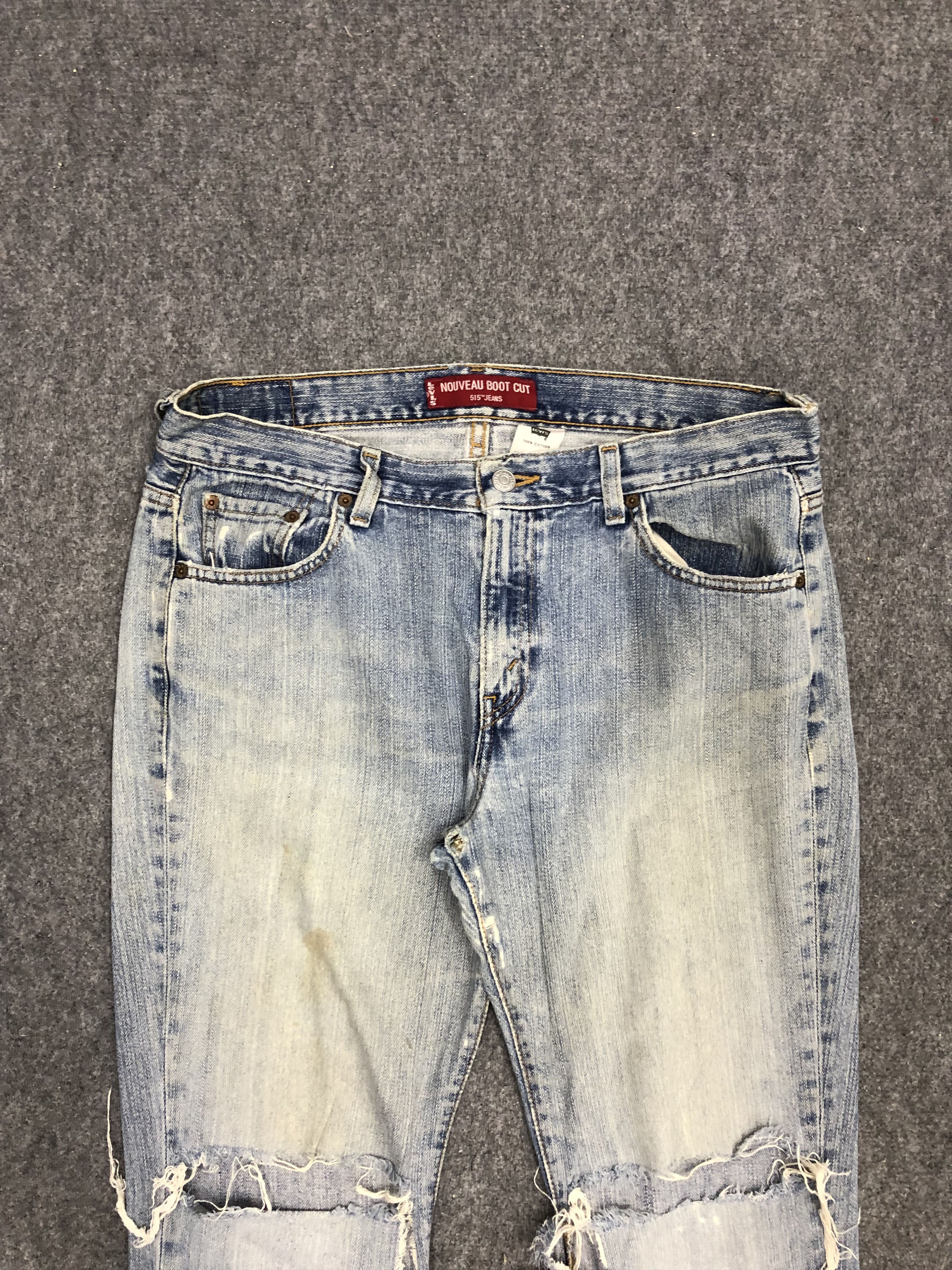 Levi's × Vintage Vintage Distressed Levis 515 Flared Bootcut Jeans Size US 35 - 8 Thumbnail