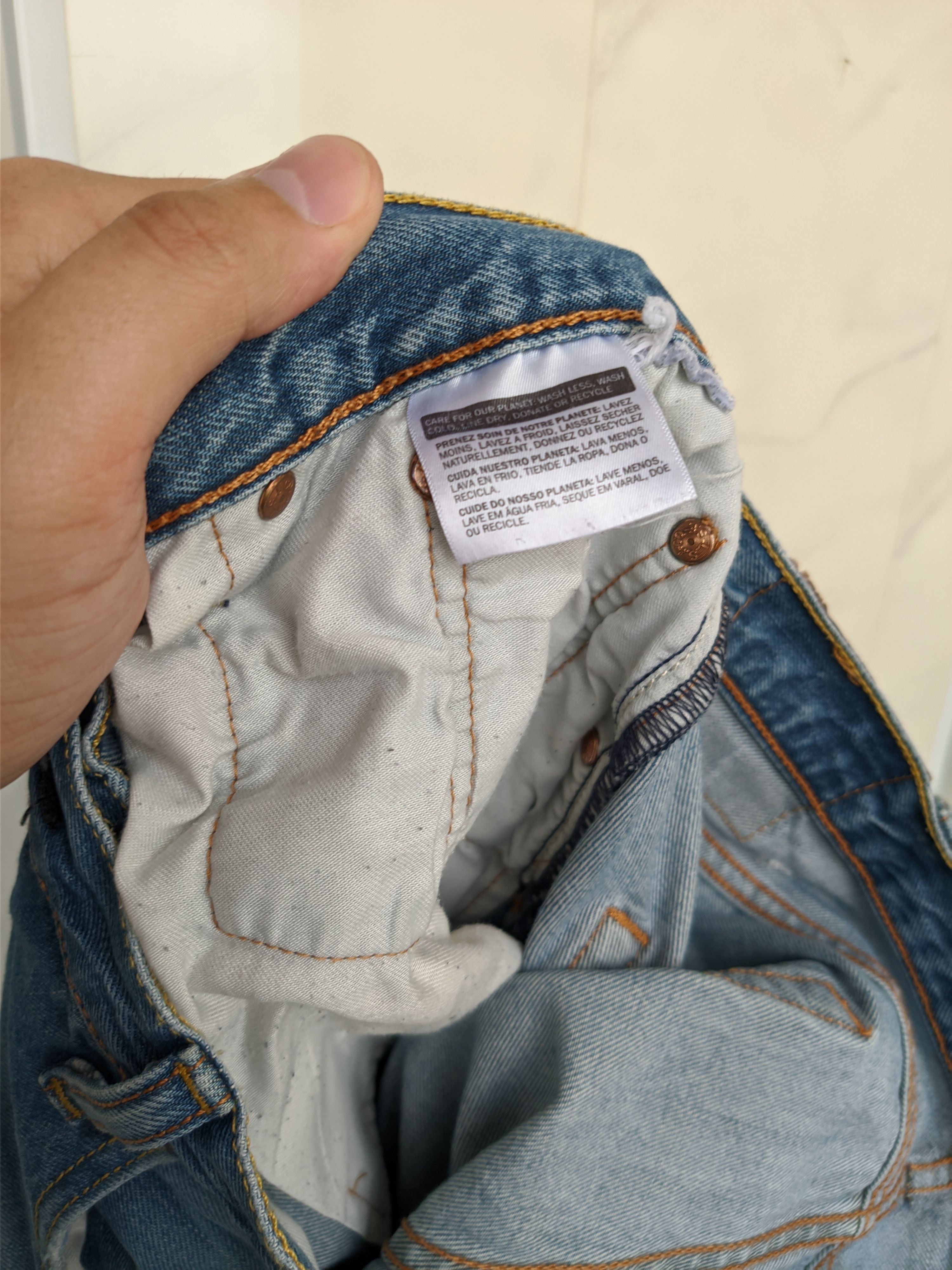 Levi's Levi's 501 Blue Used Denim Pant Size US 36 / EU 52 - 10 Thumbnail