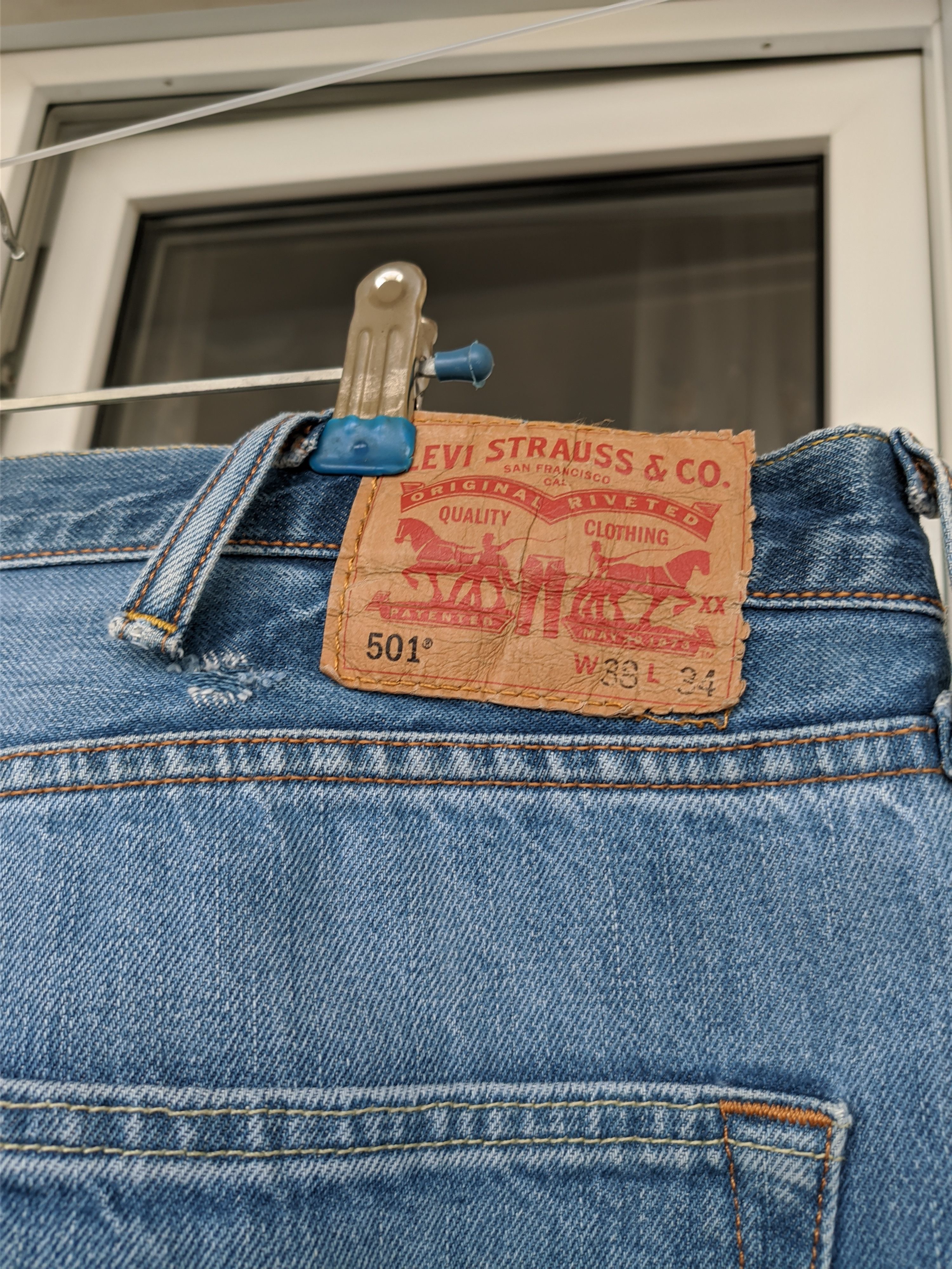 Levi's Levi's 501 Blue Used Denim Pant Size US 36 / EU 52 - 8 Thumbnail