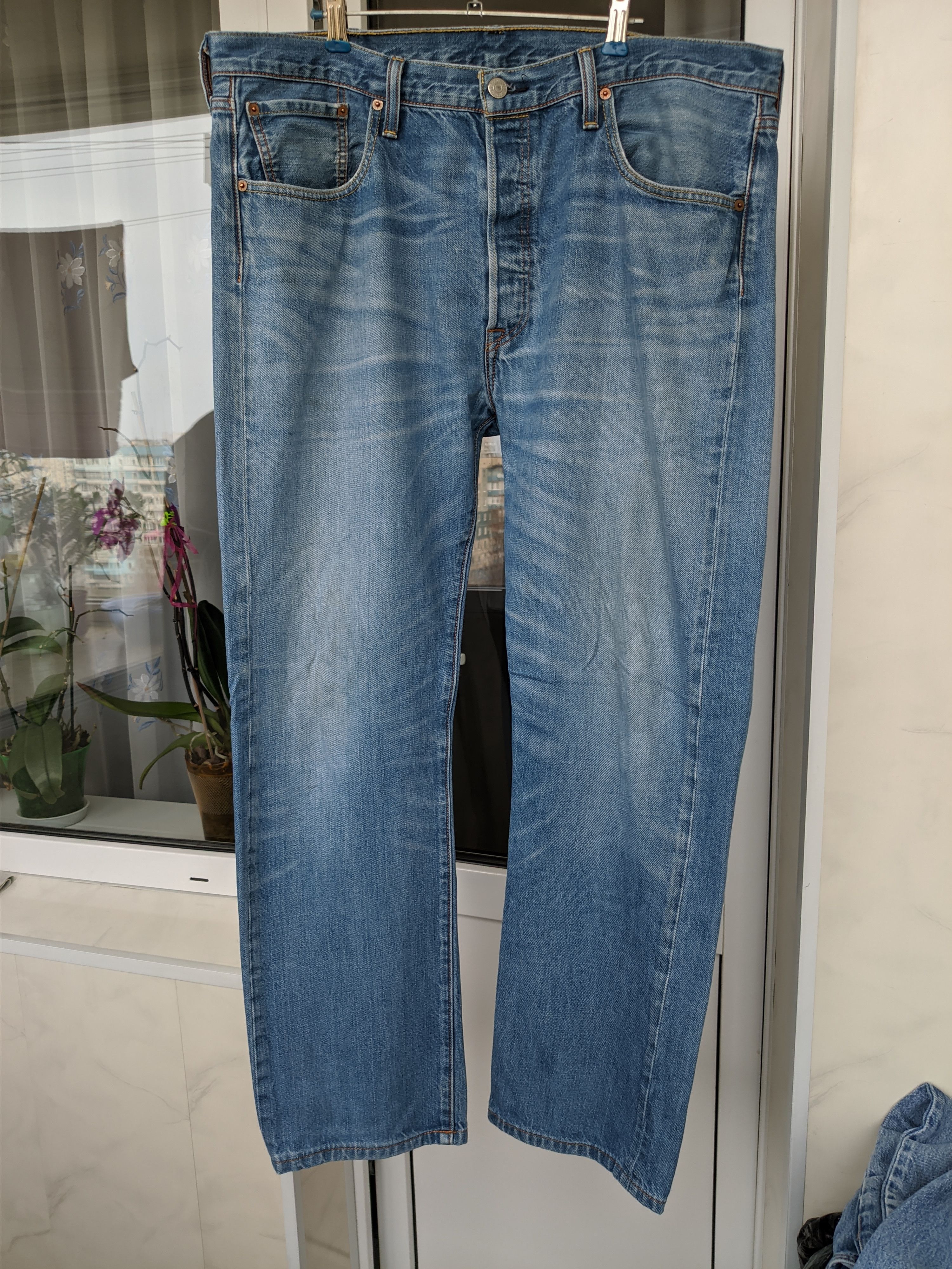 Levi's Levi's 501 Blue Used Denim Pant Size US 36 / EU 52 - 2 Thumbnail