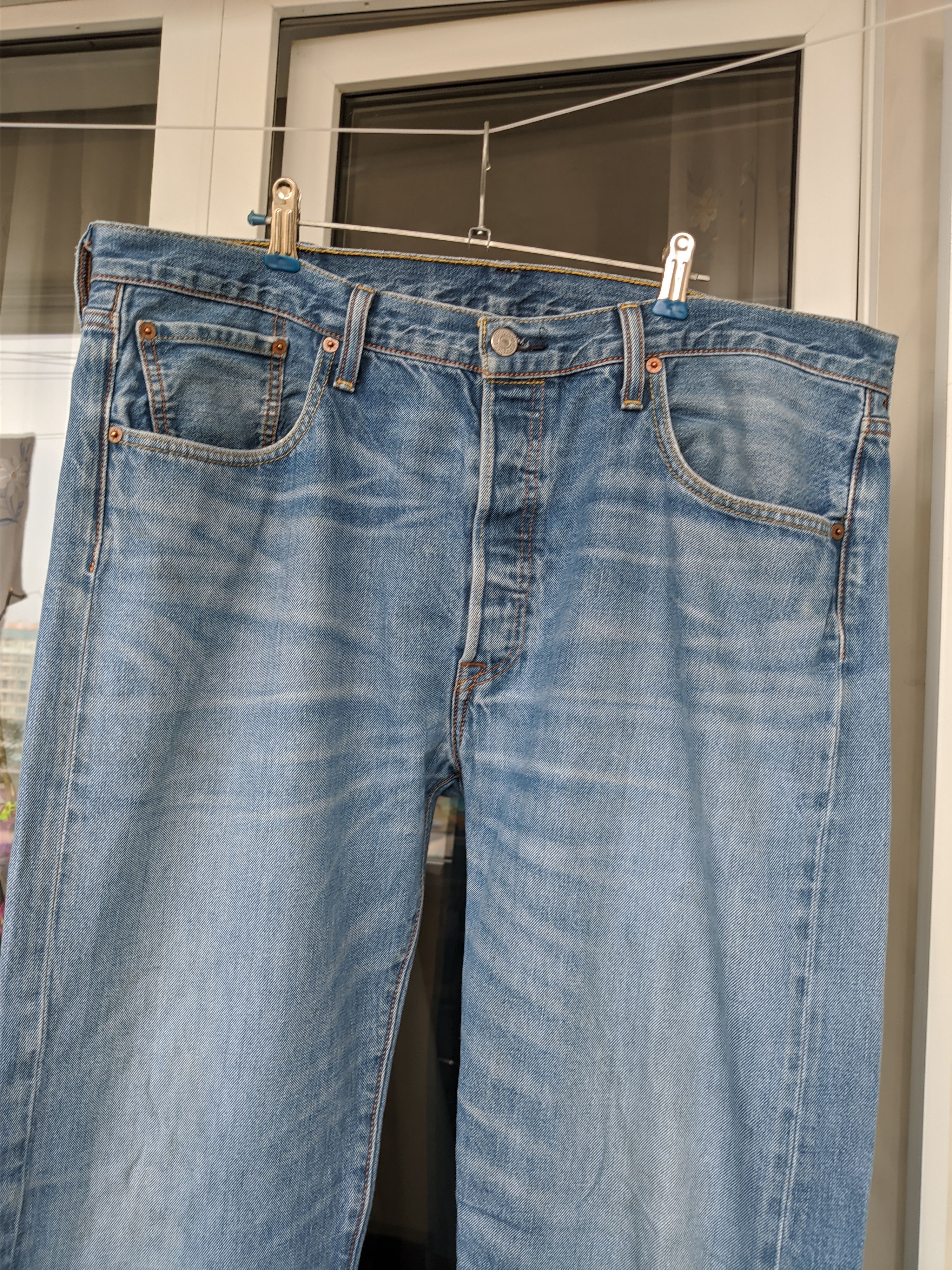 Levi's Levi's 501 Blue Used Denim Pant Size US 36 / EU 52 - 4 Thumbnail