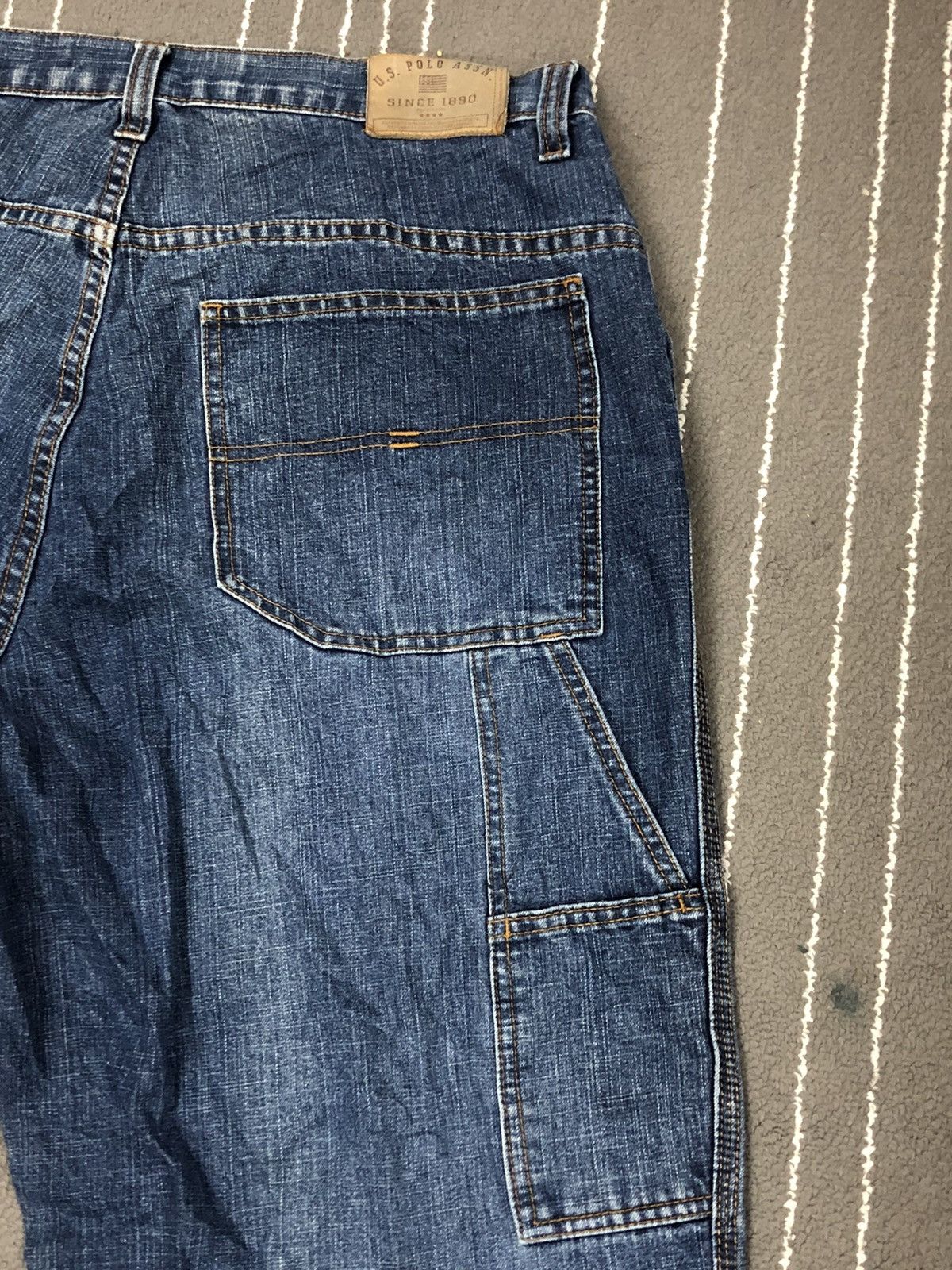 U.S. Polo Assn. × Vintage U.S Polo Assn Embroidery Logo Distress Denim Jeans Size US 36 / EU 52 - 16 Thumbnail