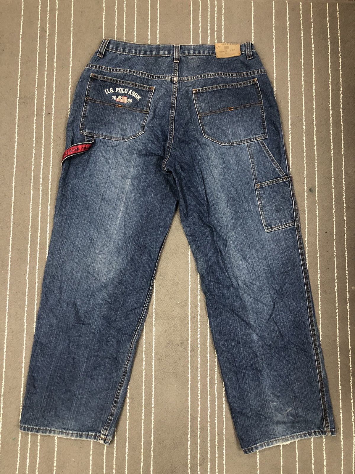 U.S. Polo Assn. × Vintage U.S Polo Assn Embroidery Logo Distress Denim Jeans Size US 36 / EU 52 - 15 Thumbnail