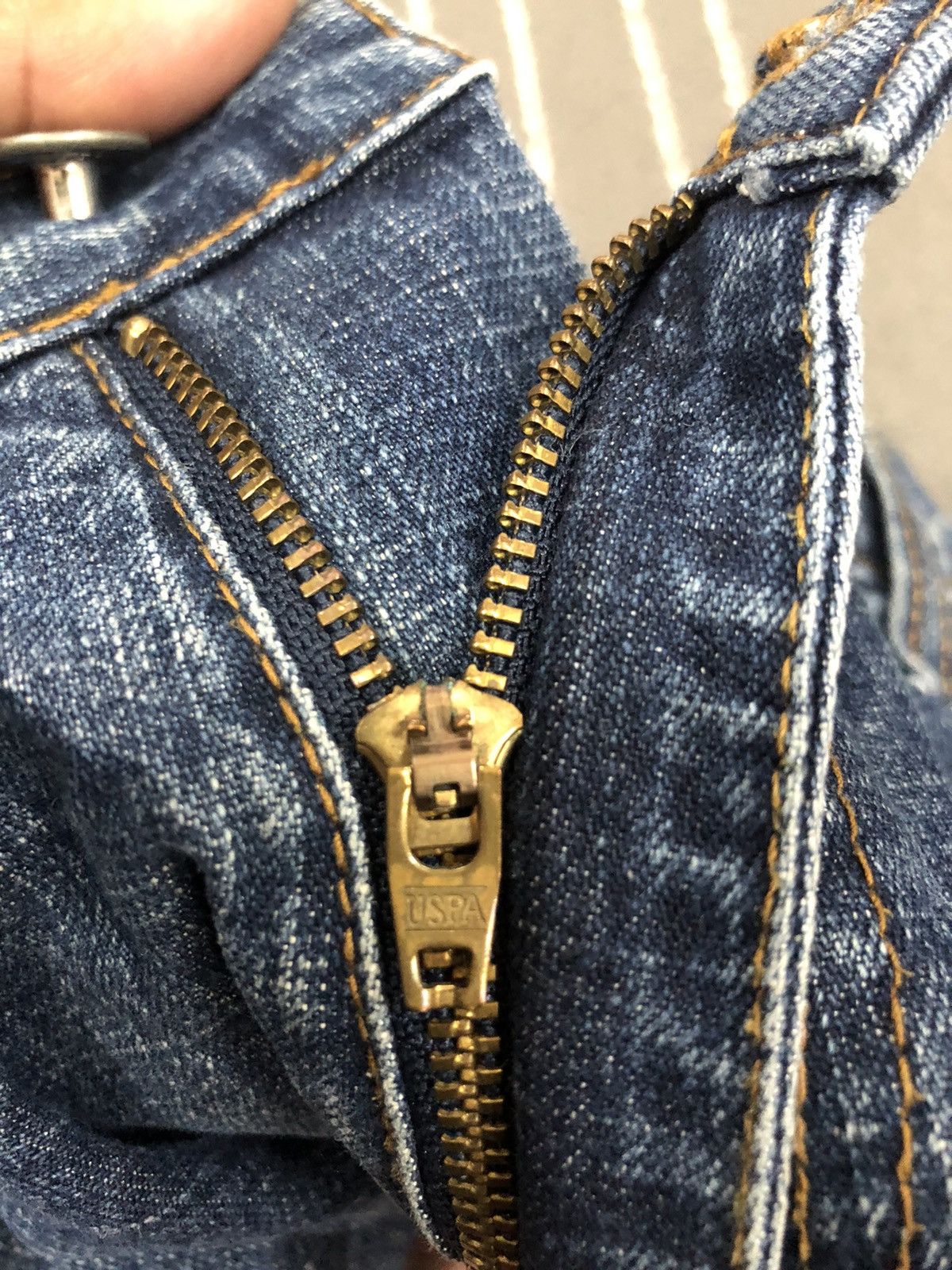 U.S. Polo Assn. × Vintage U.S Polo Assn Embroidery Logo Distress Denim Jeans Size US 36 / EU 52 - 14 Thumbnail