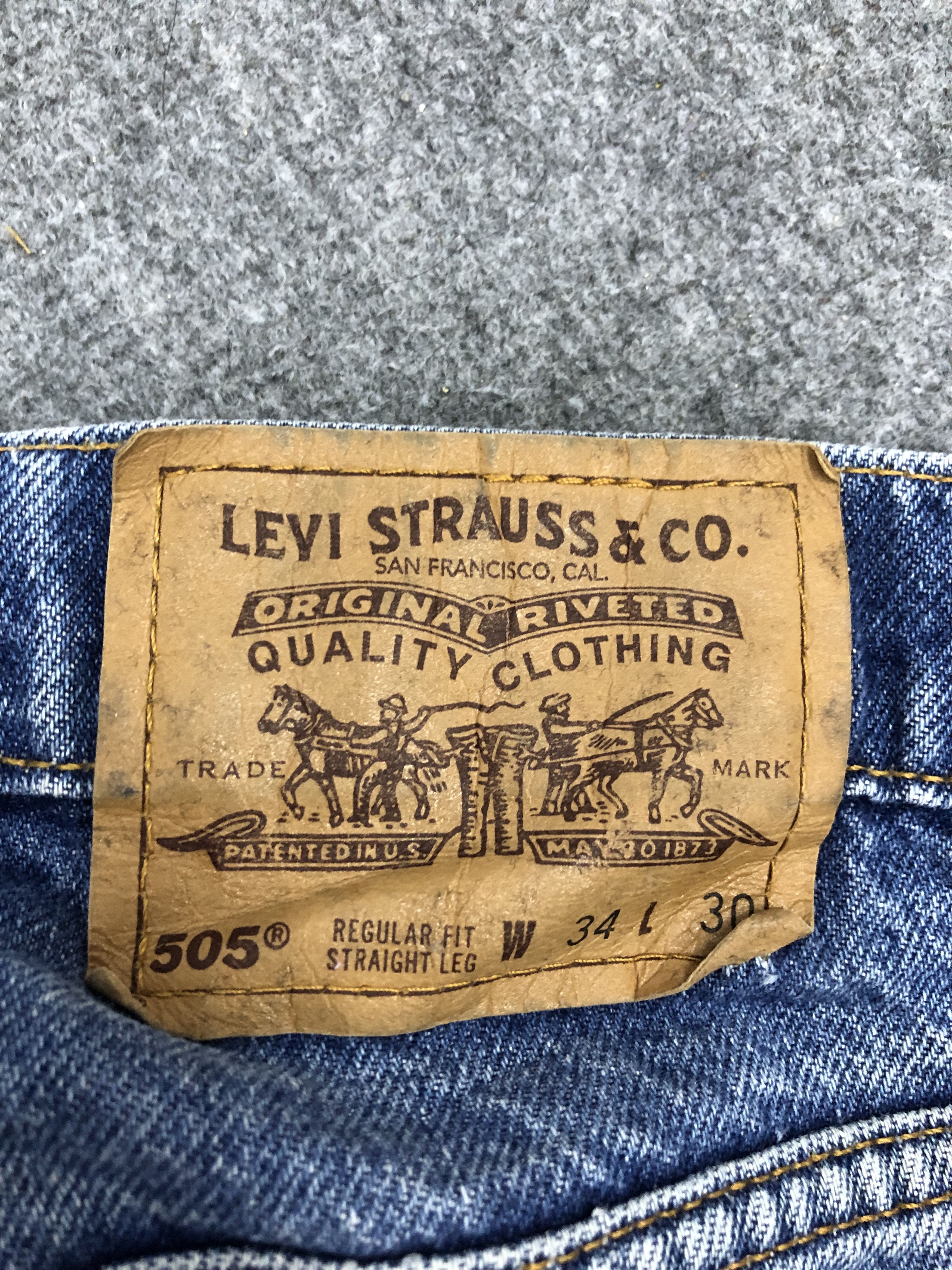 Levi's × Vintage Vintage 90s levis 505 Faded Blue Jeans Size US 34 / EU 50 - 5 Thumbnail