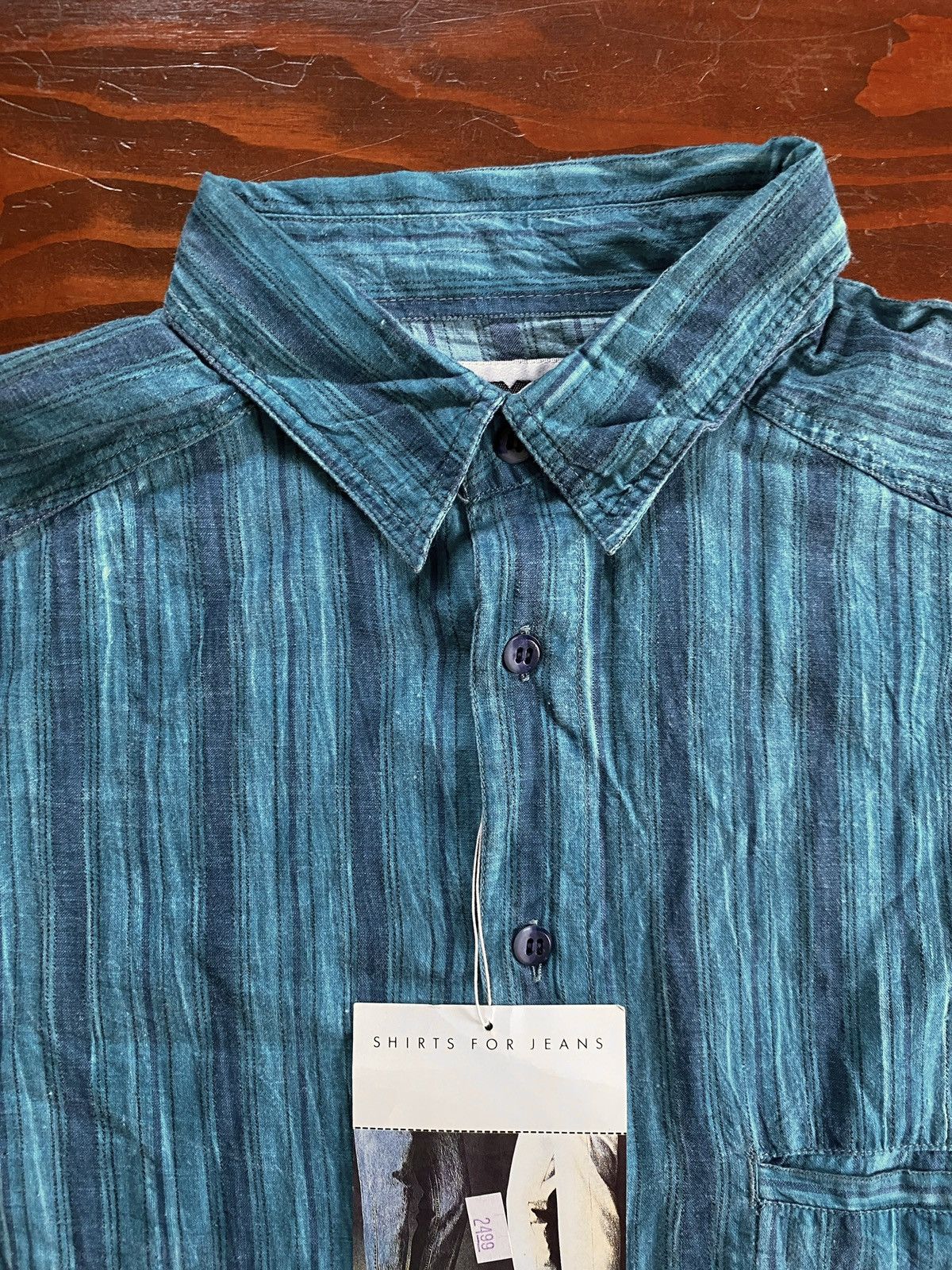 Levi's Vintage NWT ‘90 Levi’s Striped Long Sleeve Button Up Size US M / EU 48-50 / 2 - 3 Thumbnail