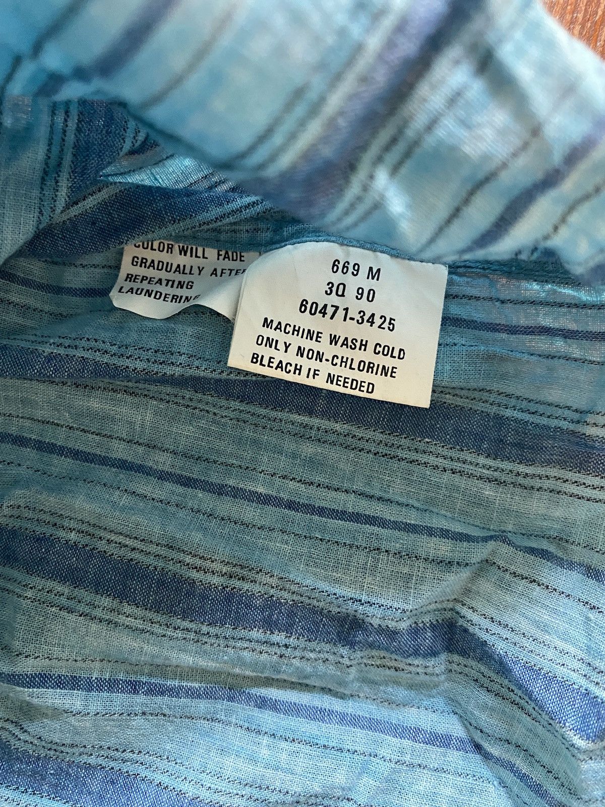 Levi's Vintage NWT ‘90 Levi’s Striped Long Sleeve Button Up Size US M / EU 48-50 / 2 - 11 Thumbnail