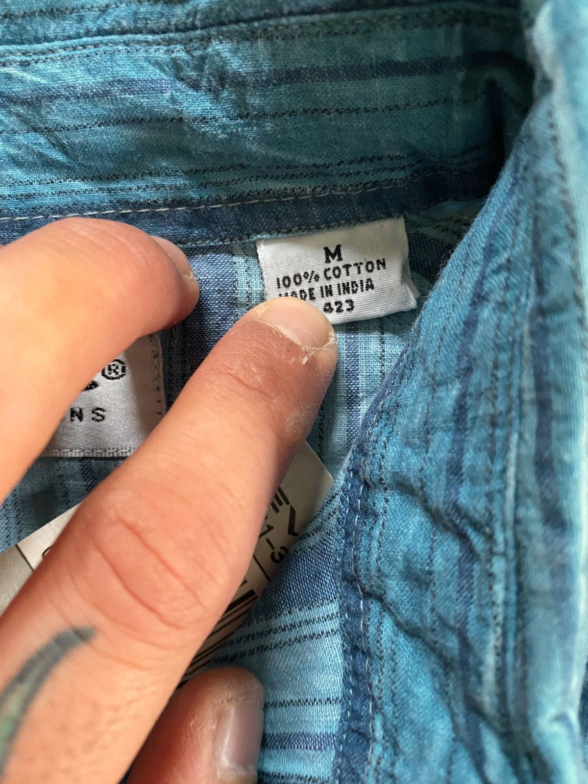 Levi's Vintage NWT ‘90 Levi’s Striped Long Sleeve Button Up Size US M / EU 48-50 / 2 - 8 Thumbnail