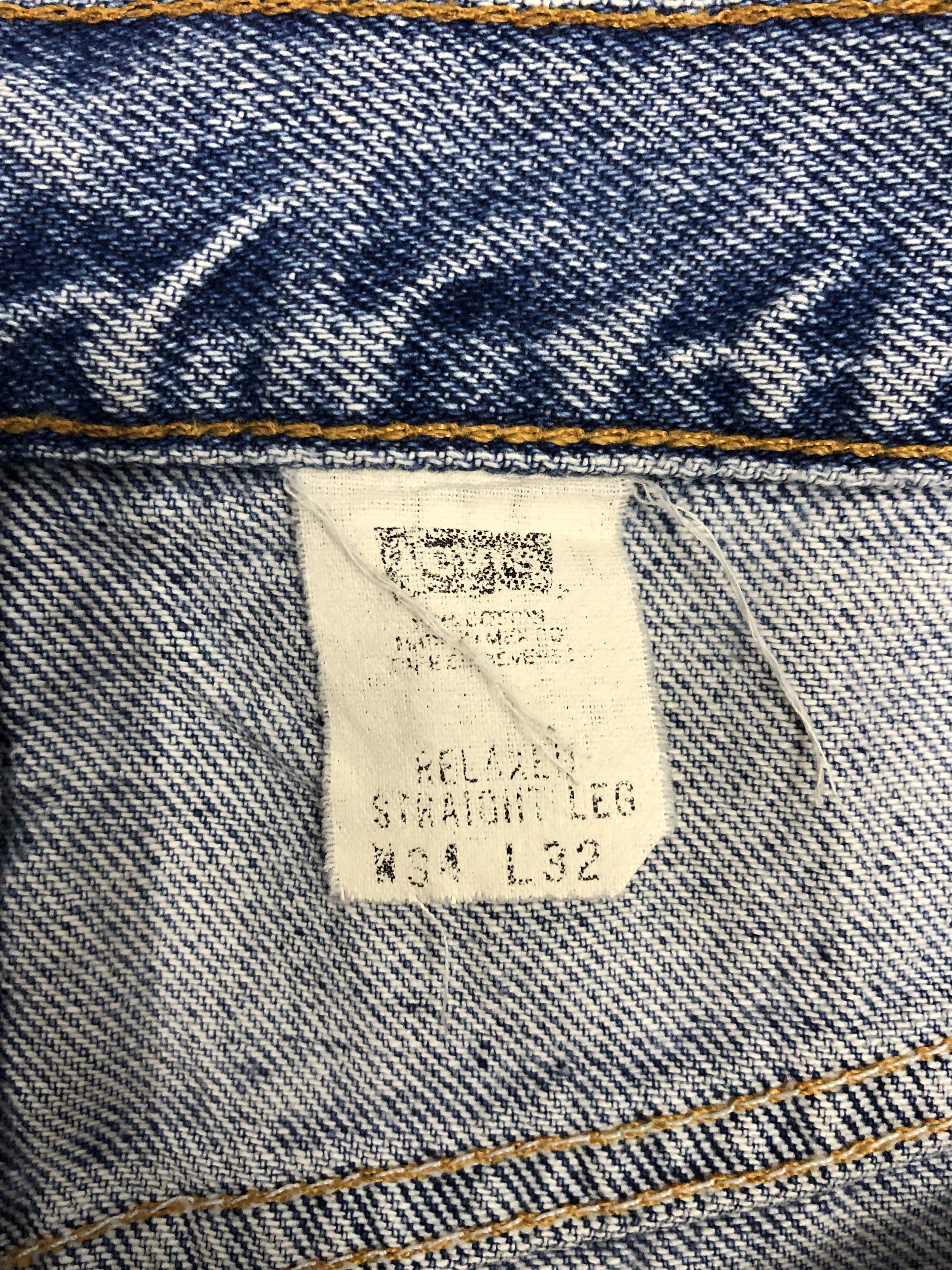 Levi's × Vintage Vintage 90s Levis 550 Faded Blue Baggy Jeans DP1256 Size US 34 / EU 50 - 6 Thumbnail