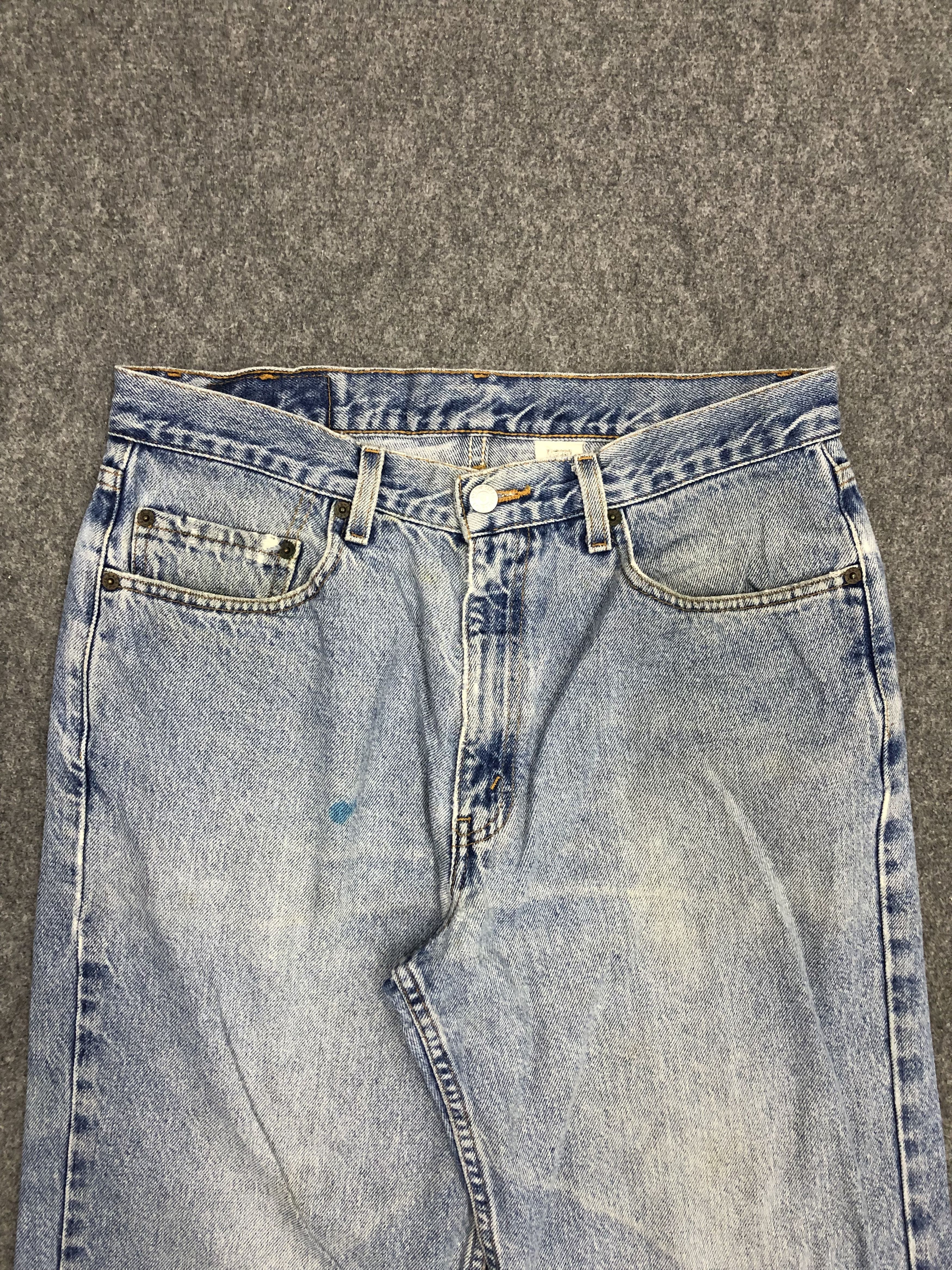 Levi's × Vintage Vintage 90s Levis 550 Faded Blue Baggy Jeans DP1256 Size US 34 / EU 50 - 2 Thumbnail