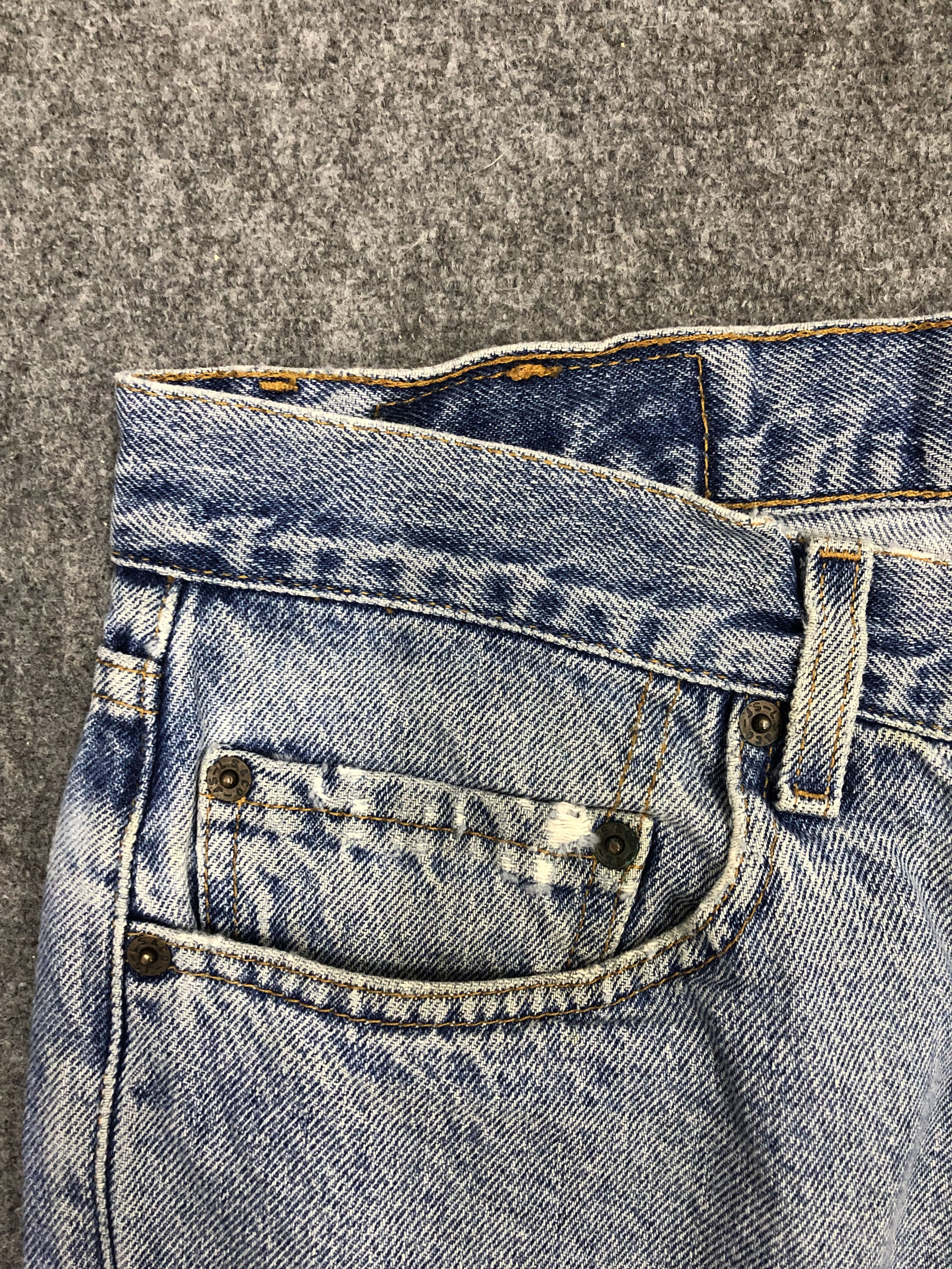 Levi's × Vintage Vintage 90s Levis 550 Faded Blue Baggy Jeans DP1256 Size US 34 / EU 50 - 8 Thumbnail