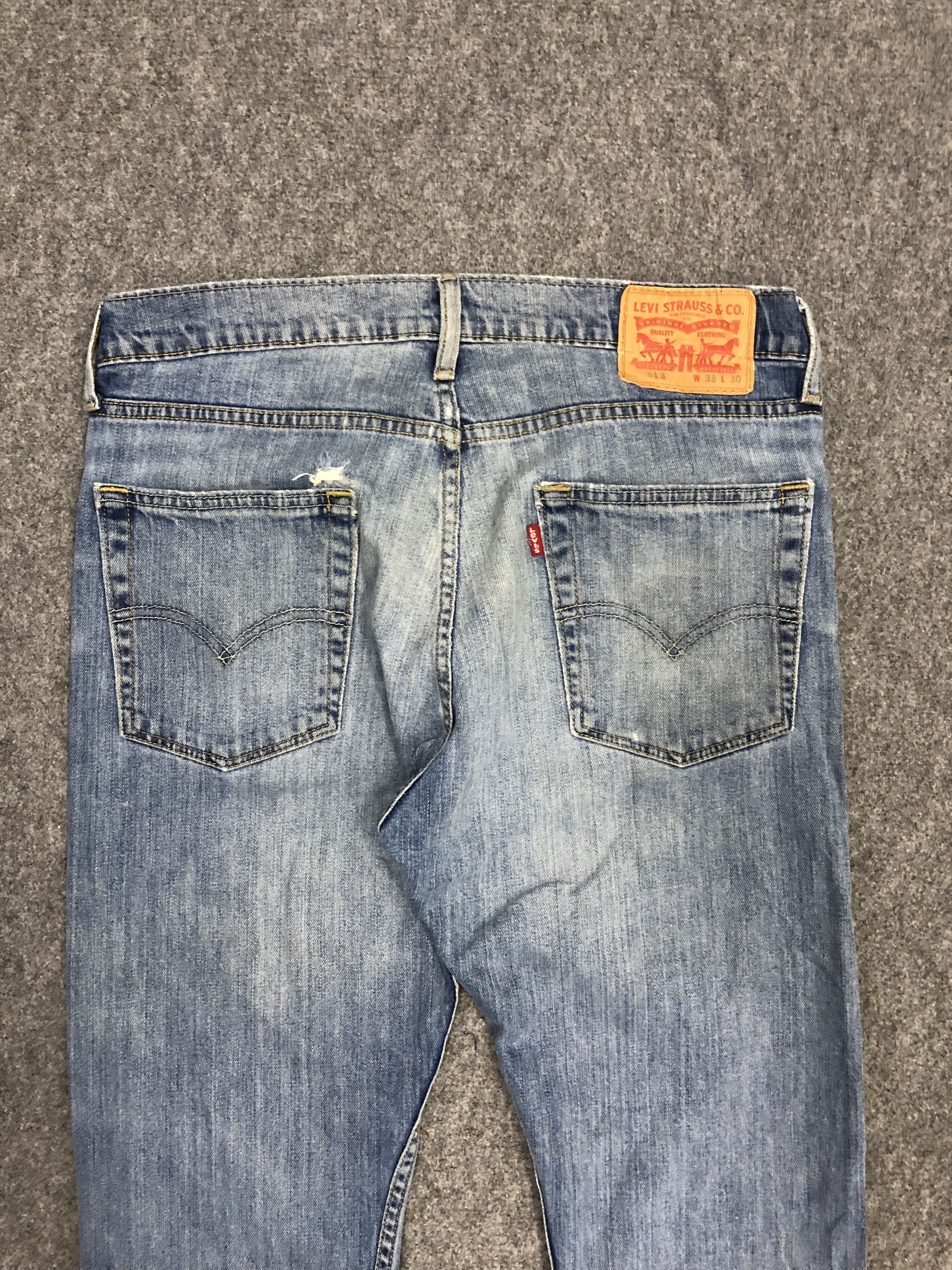 Levi's × Vintage Vintage Levis 513 Faded Blue Jeans Size US 34 / EU 50 - 4 Thumbnail
