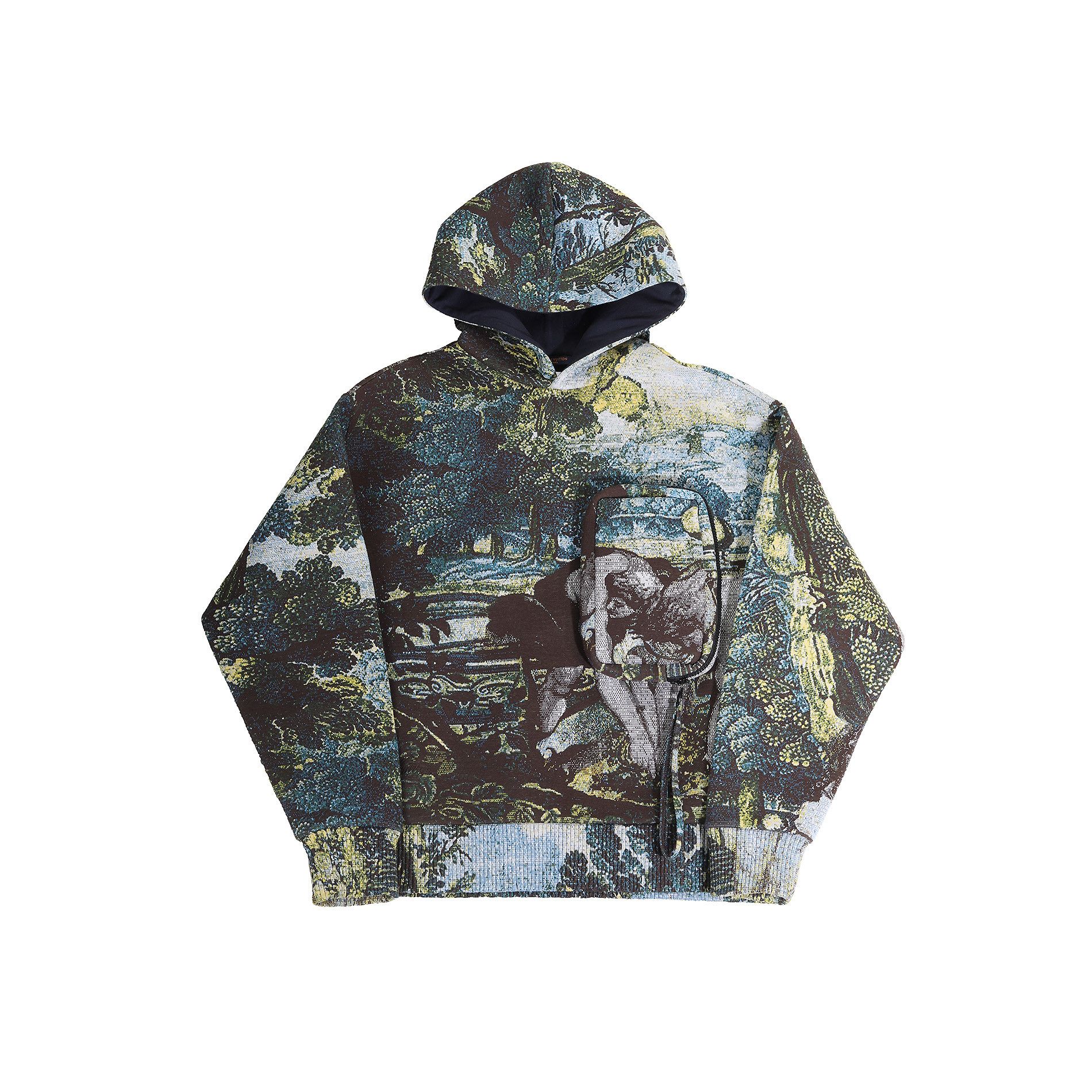 Louis Vuitton 2020 3D Flower Jacquard Hoodie