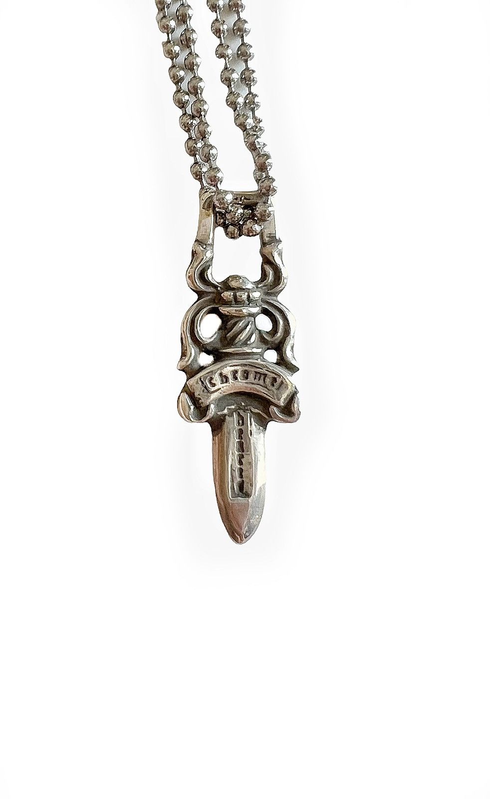 Chrome Hearts Sterling Silver Dagger Pendant Grailed